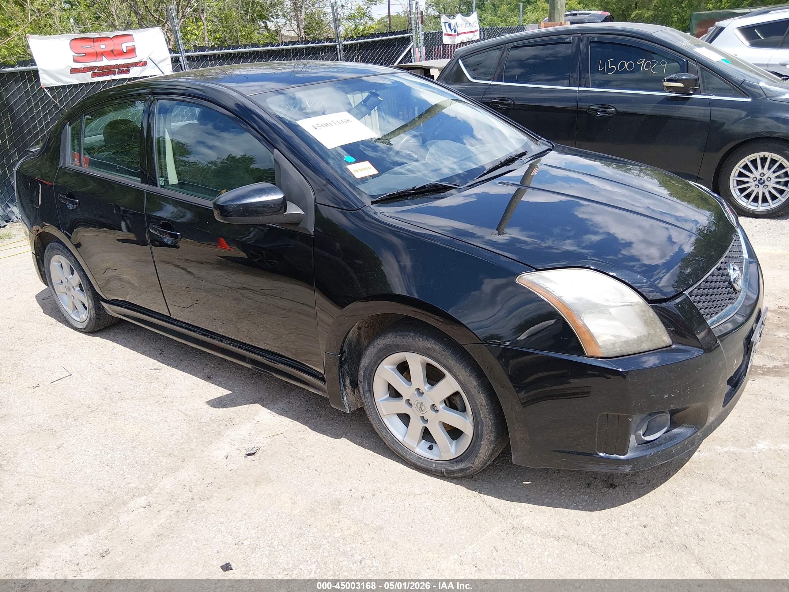 2012 Nissan Sentra 2.0 Sr Black vin: 3N1AB6AP5CL665399