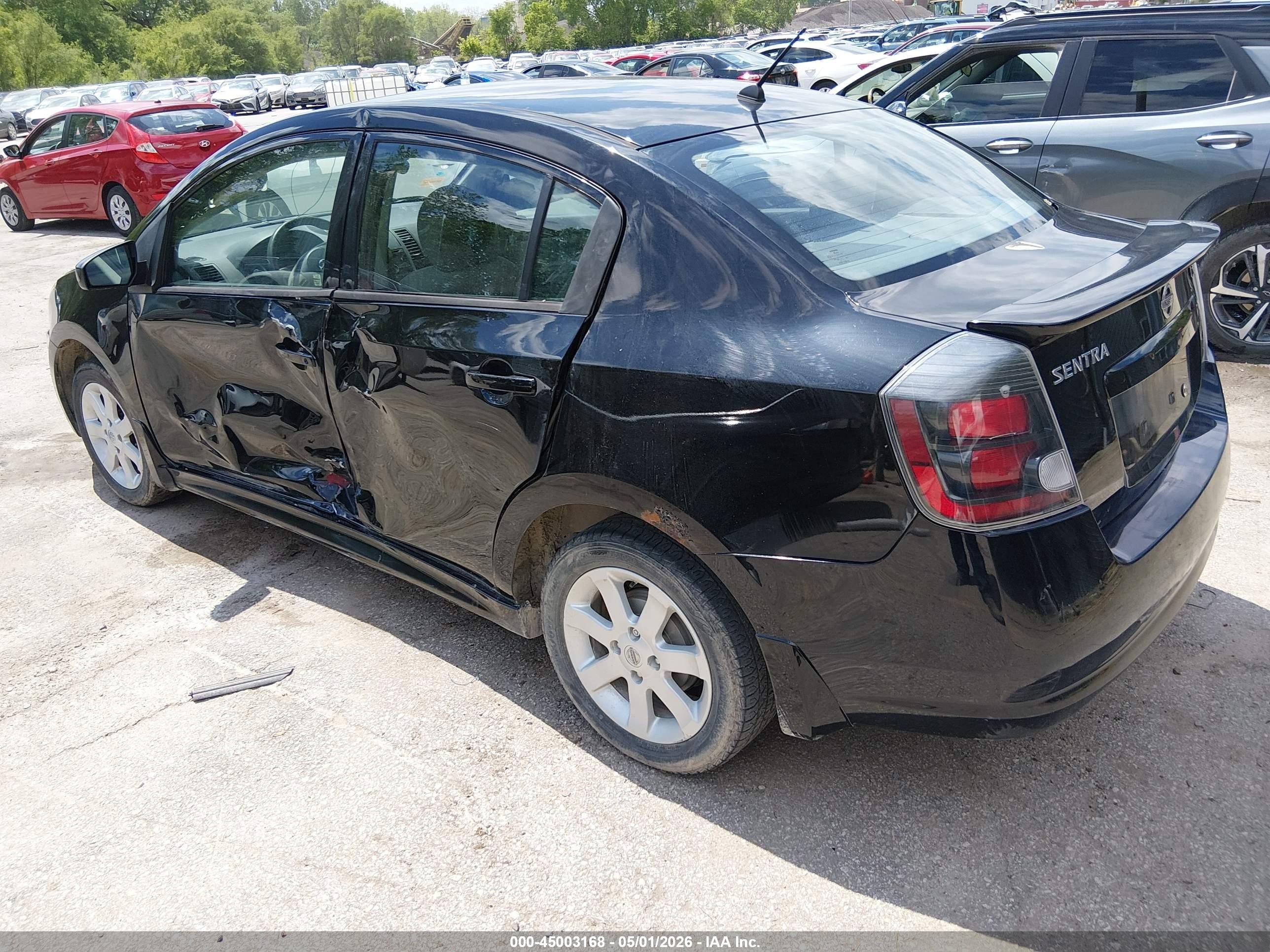 2012 Nissan Sentra 2.0 Sr Black vin: 3N1AB6AP5CL665399