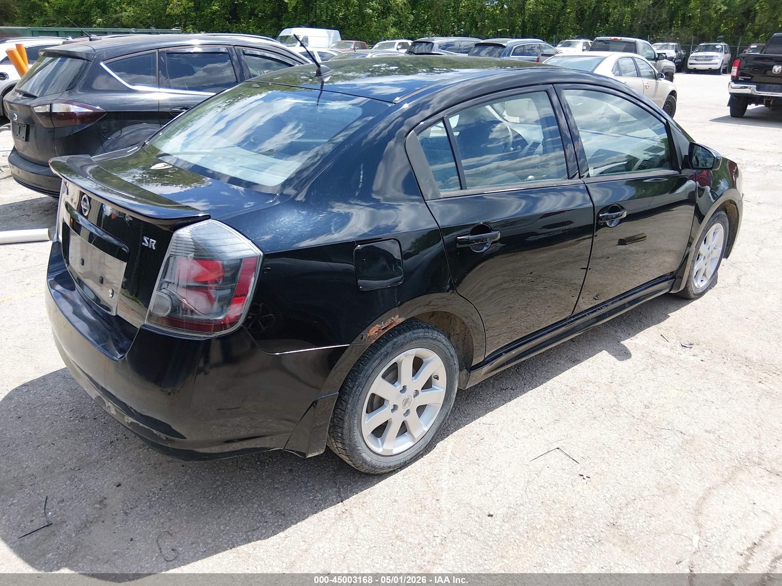 2012 Nissan Sentra 2.0 Sr Black vin: 3N1AB6AP5CL665399