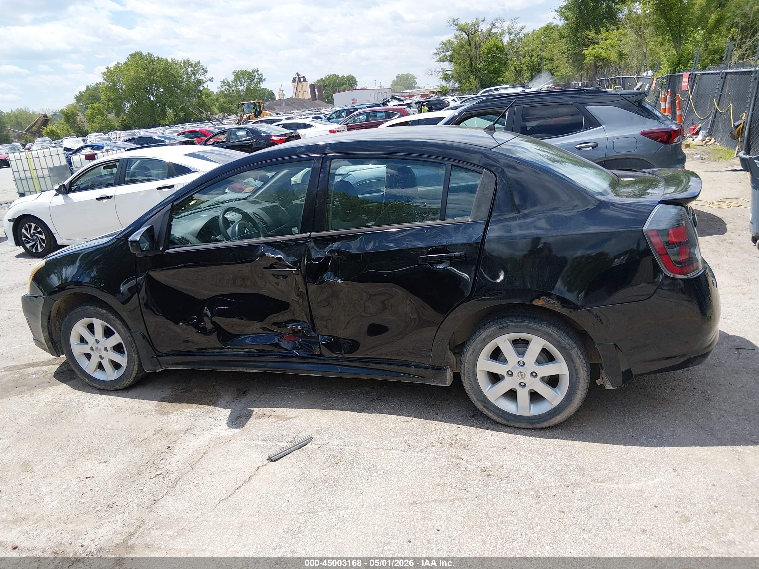 2012 Nissan Sentra 2.0 Sr Black vin: 3N1AB6AP5CL665399