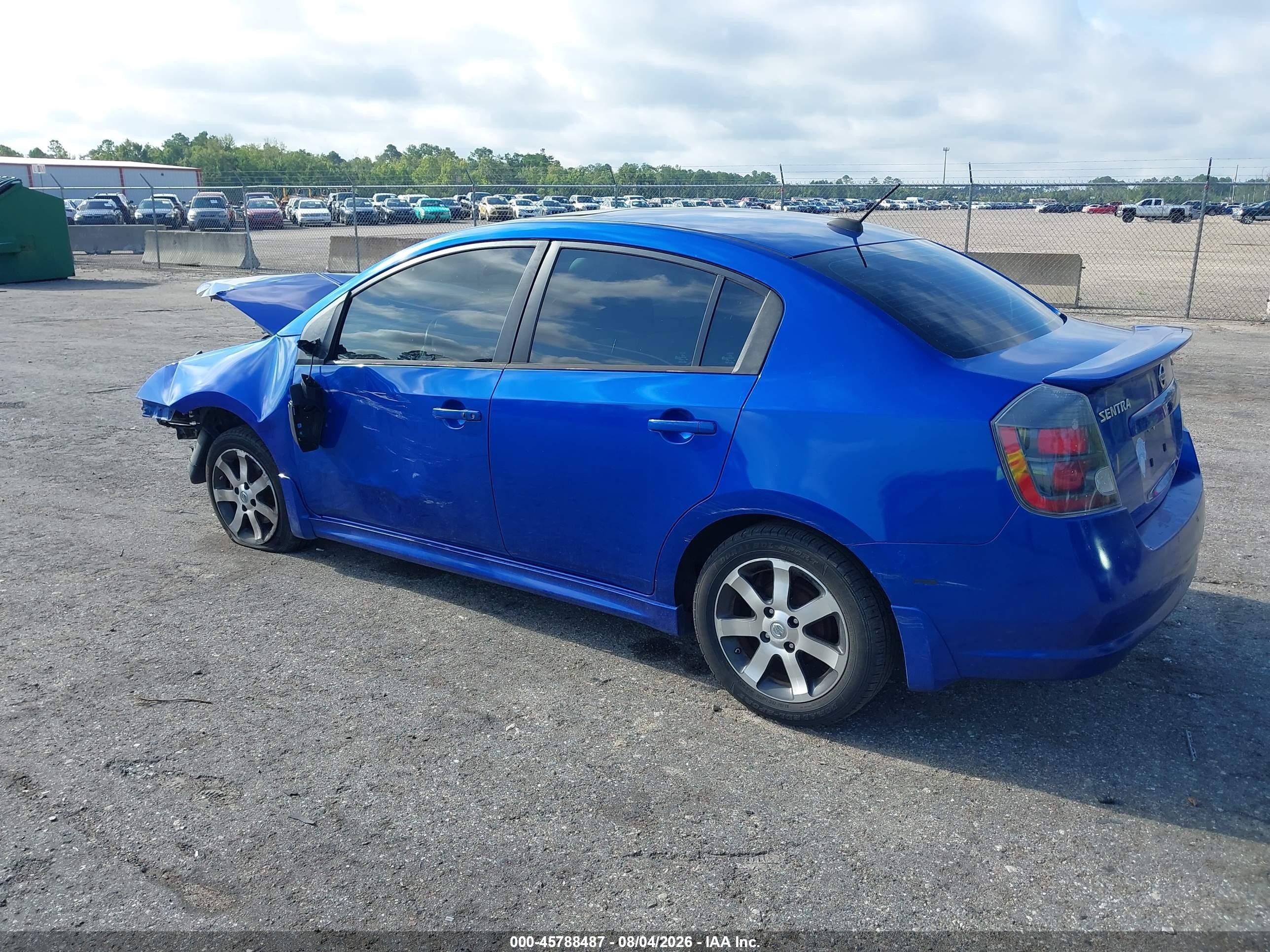 2012 Nissan Sentra 2.0 Sr Blue vin: 3N1AB6AP5CL675849