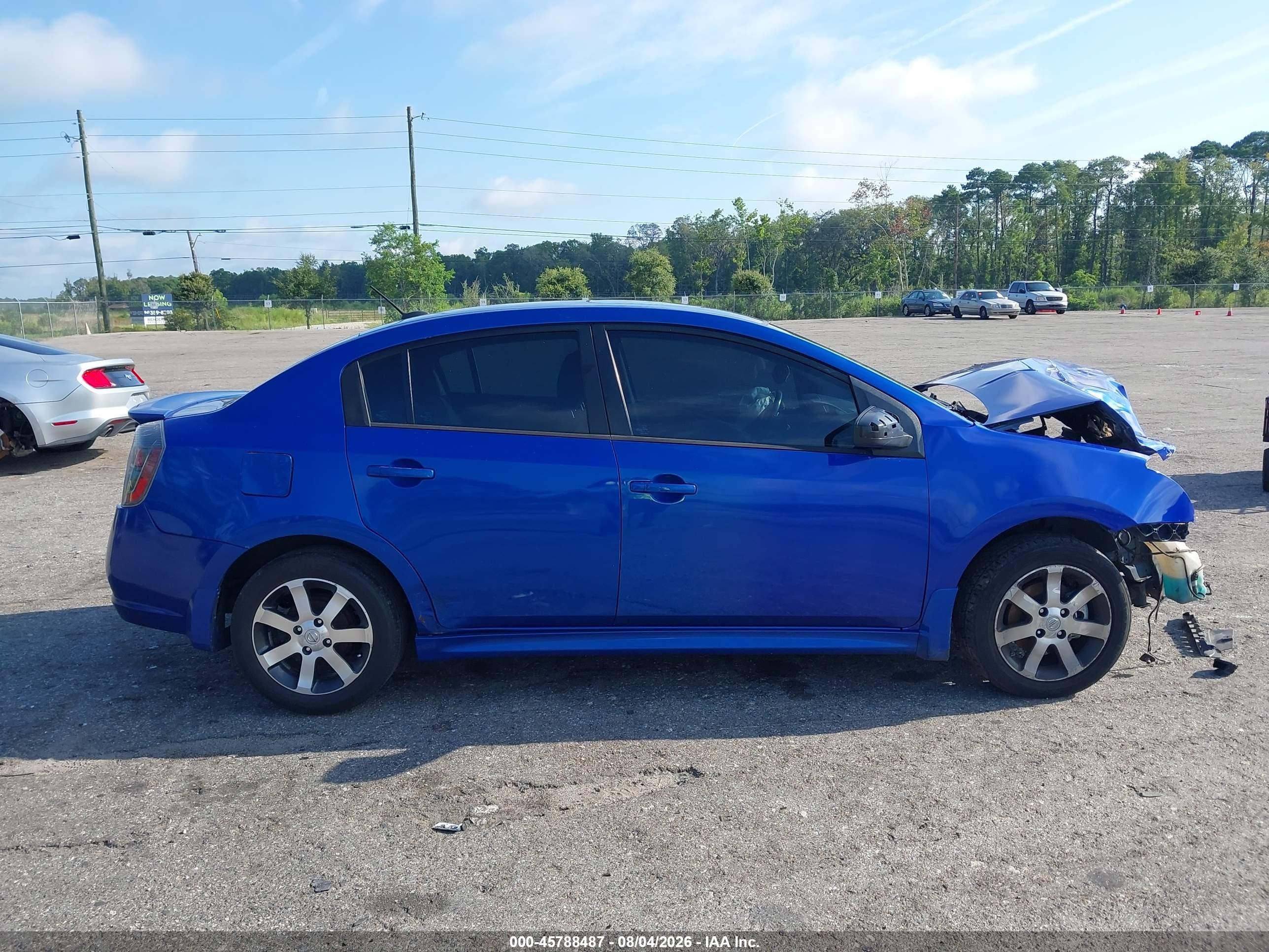 2012 Nissan Sentra 2.0 Sr Blue vin: 3N1AB6AP5CL675849