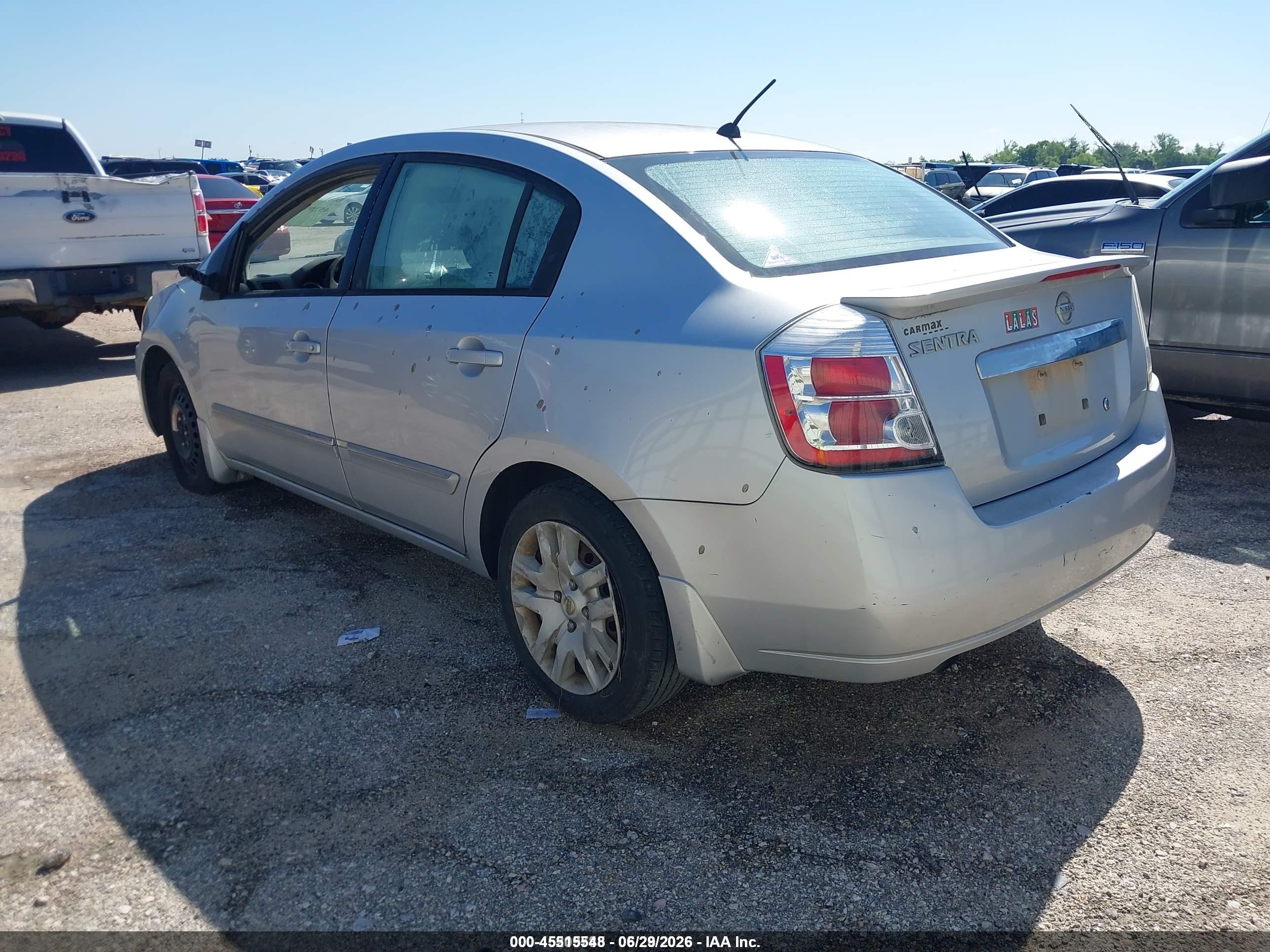 2012 Nissan Sentra 2.0 S Silver vin: 3N1AB6AP5CL683305
