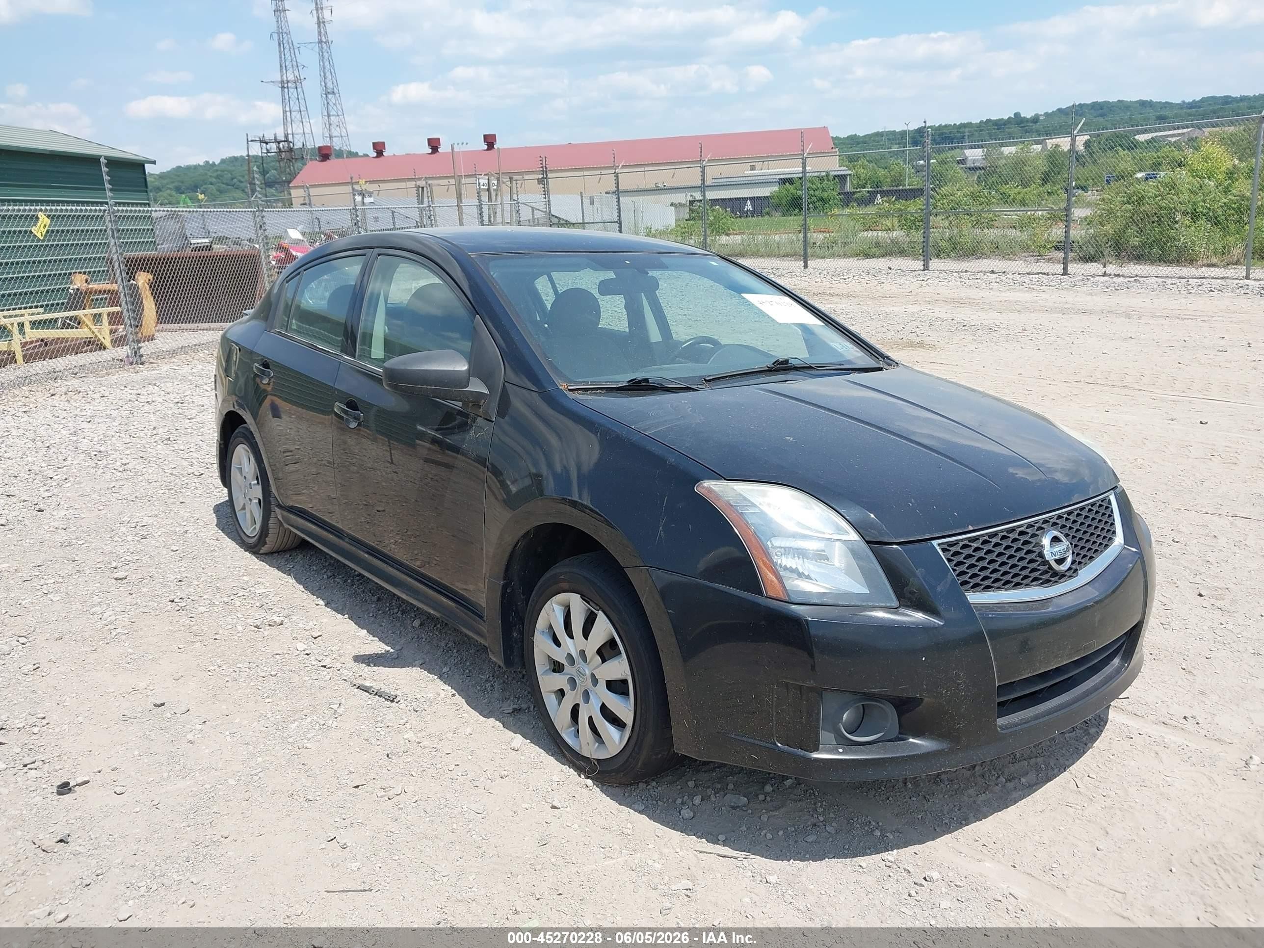 2012 Nissan Sentra 2.0 Sr Black vin: 3N1AB6AP5CL705531