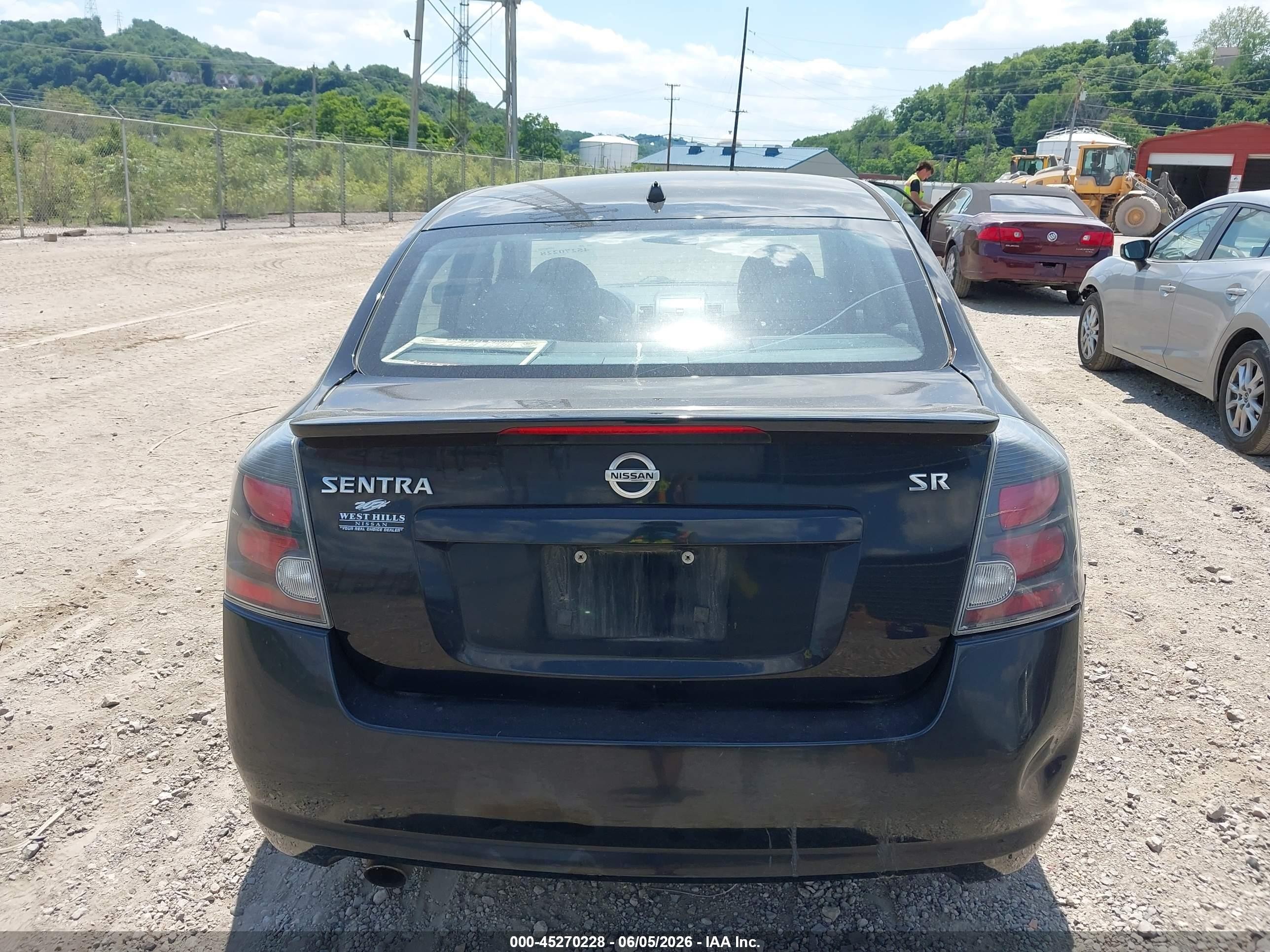2012 Nissan Sentra 2.0 Sr Black vin: 3N1AB6AP5CL705531