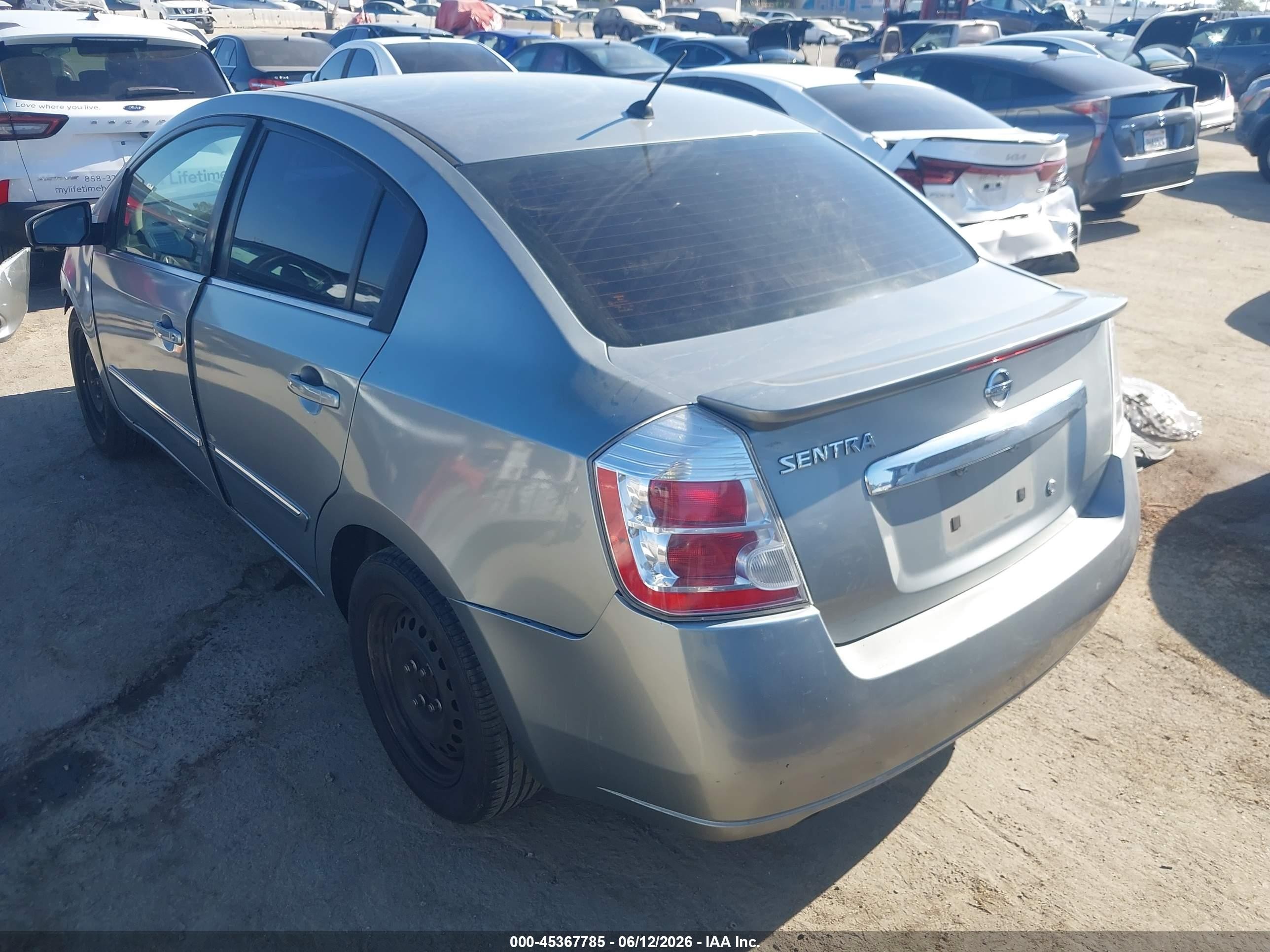 2012 Nissan Sentra 2.0 S Gray vin: 3N1AB6AP5CL716139