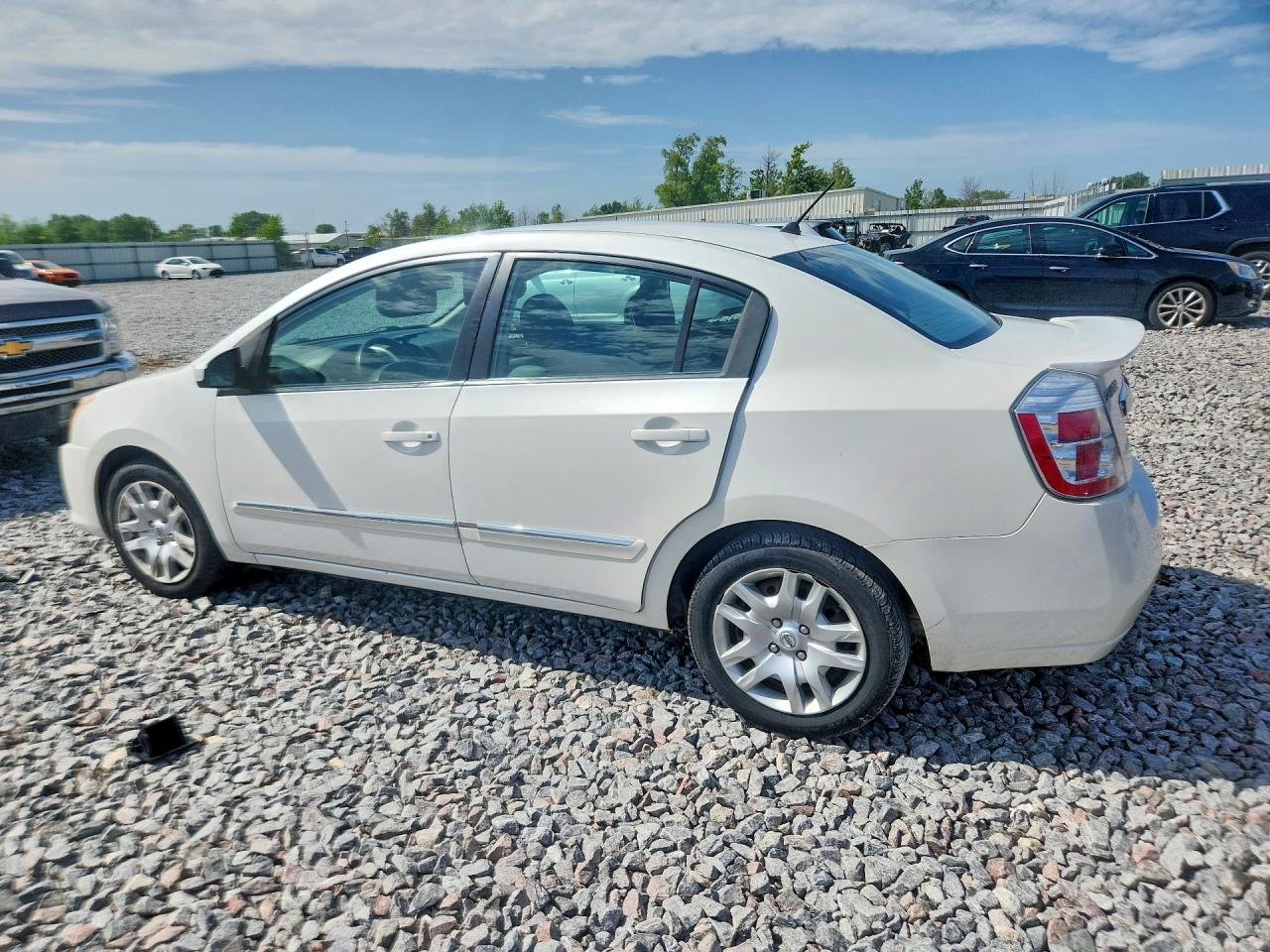 2012 Nissan Sentra White vin: 3N1AB6AP5CL718196