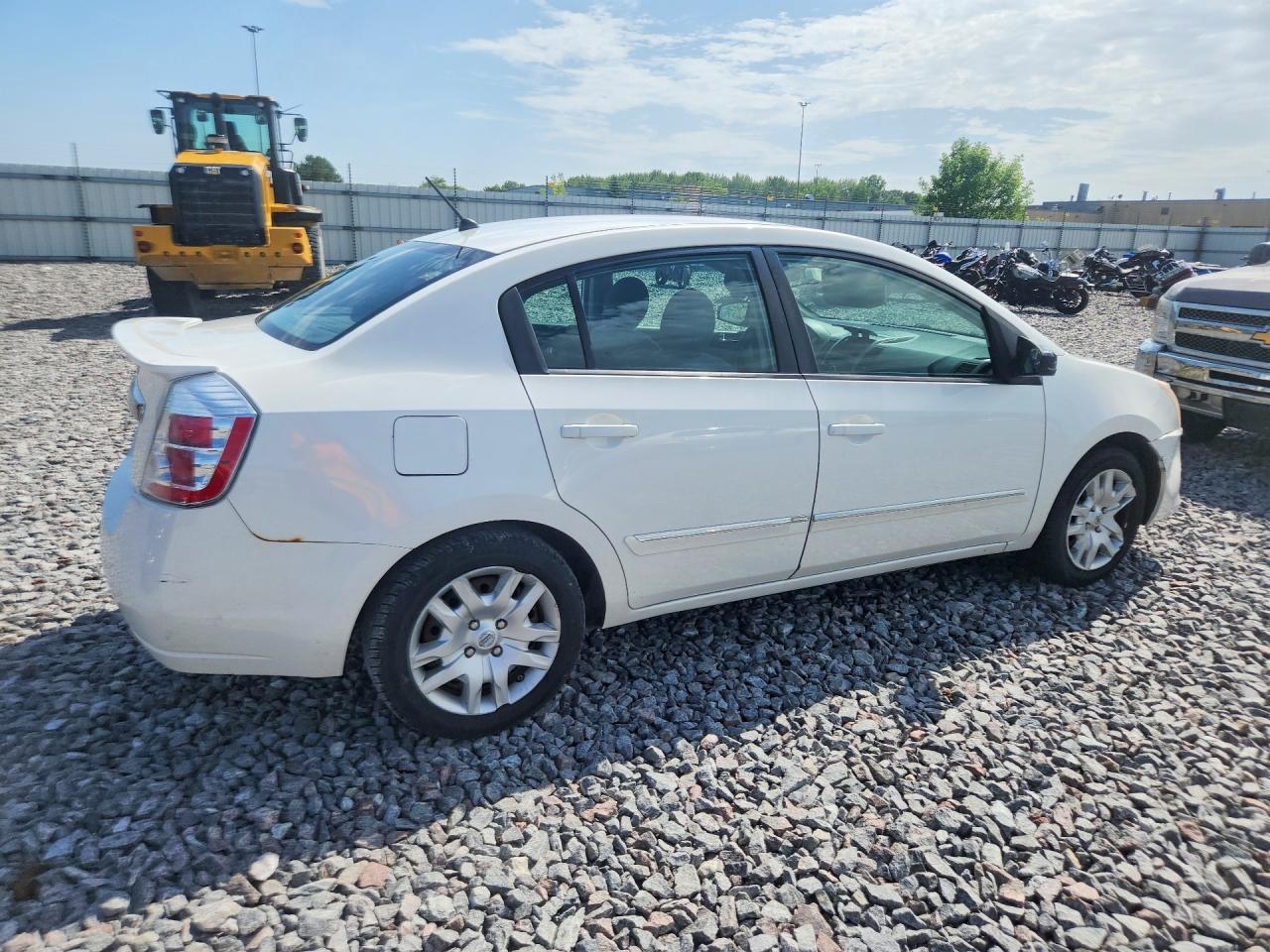 2012 Nissan Sentra White vin: 3N1AB6AP5CL718196