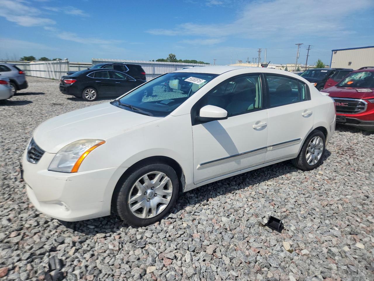 2012 Nissan Sentra White vin: 3N1AB6AP5CL718196