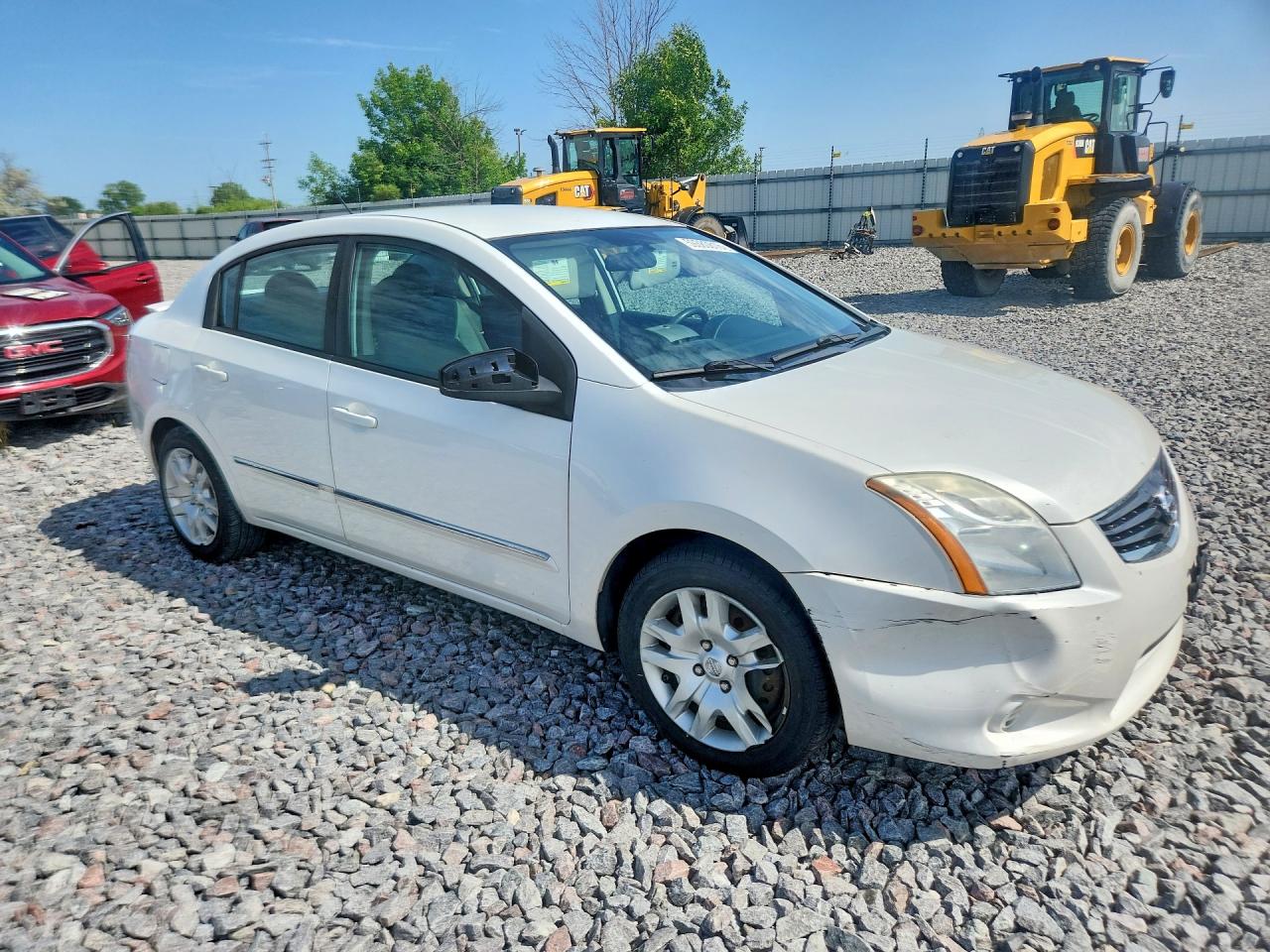 2012 Nissan Sentra White vin: 3N1AB6AP5CL718196