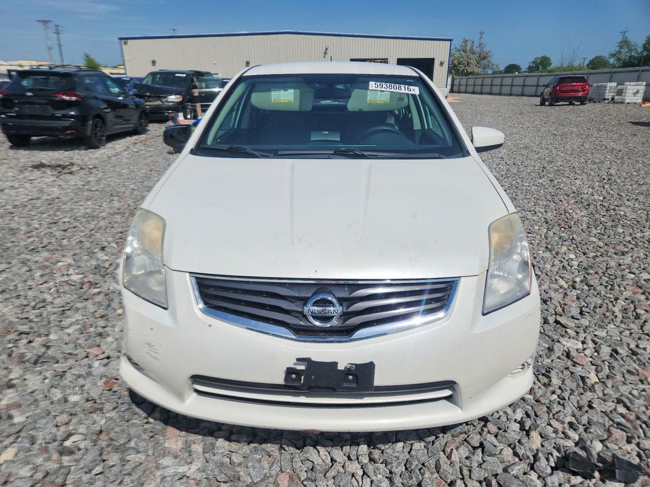 2012 Nissan Sentra White vin: 3N1AB6AP5CL718196