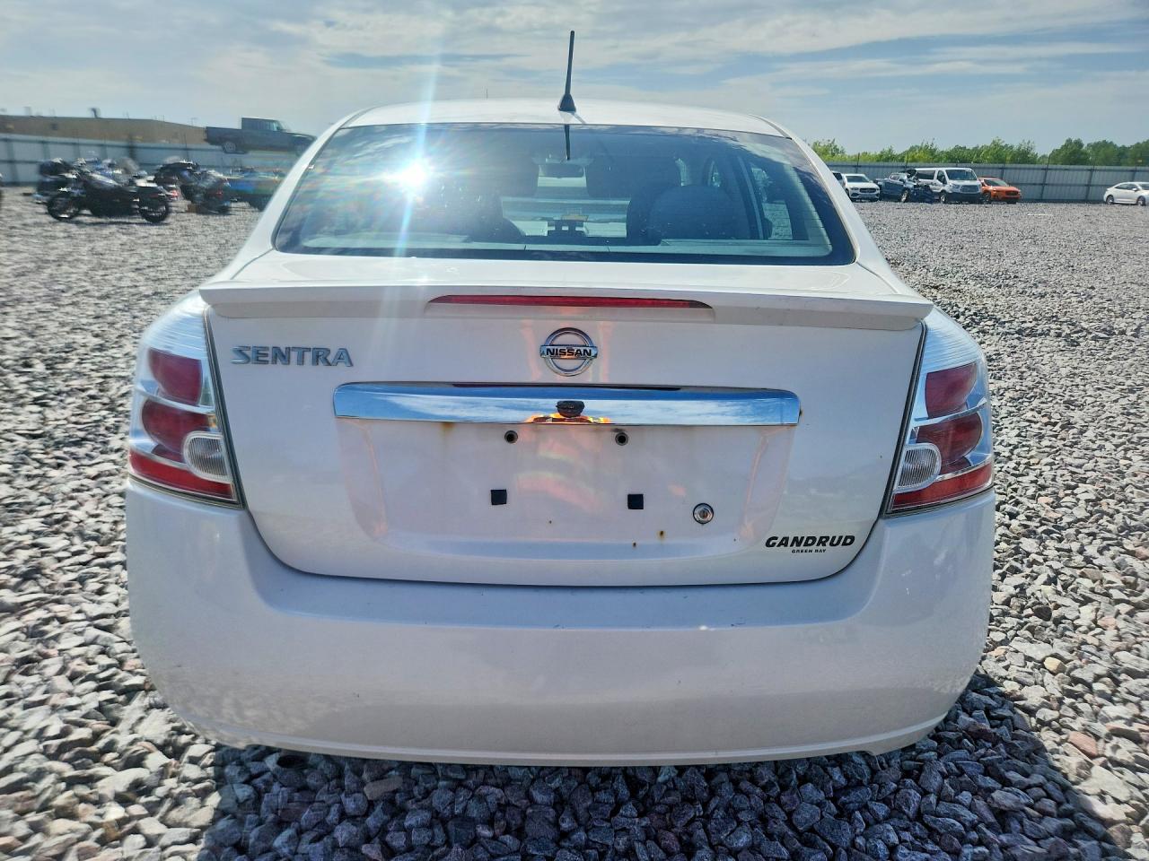 2012 Nissan Sentra White vin: 3N1AB6AP5CL718196