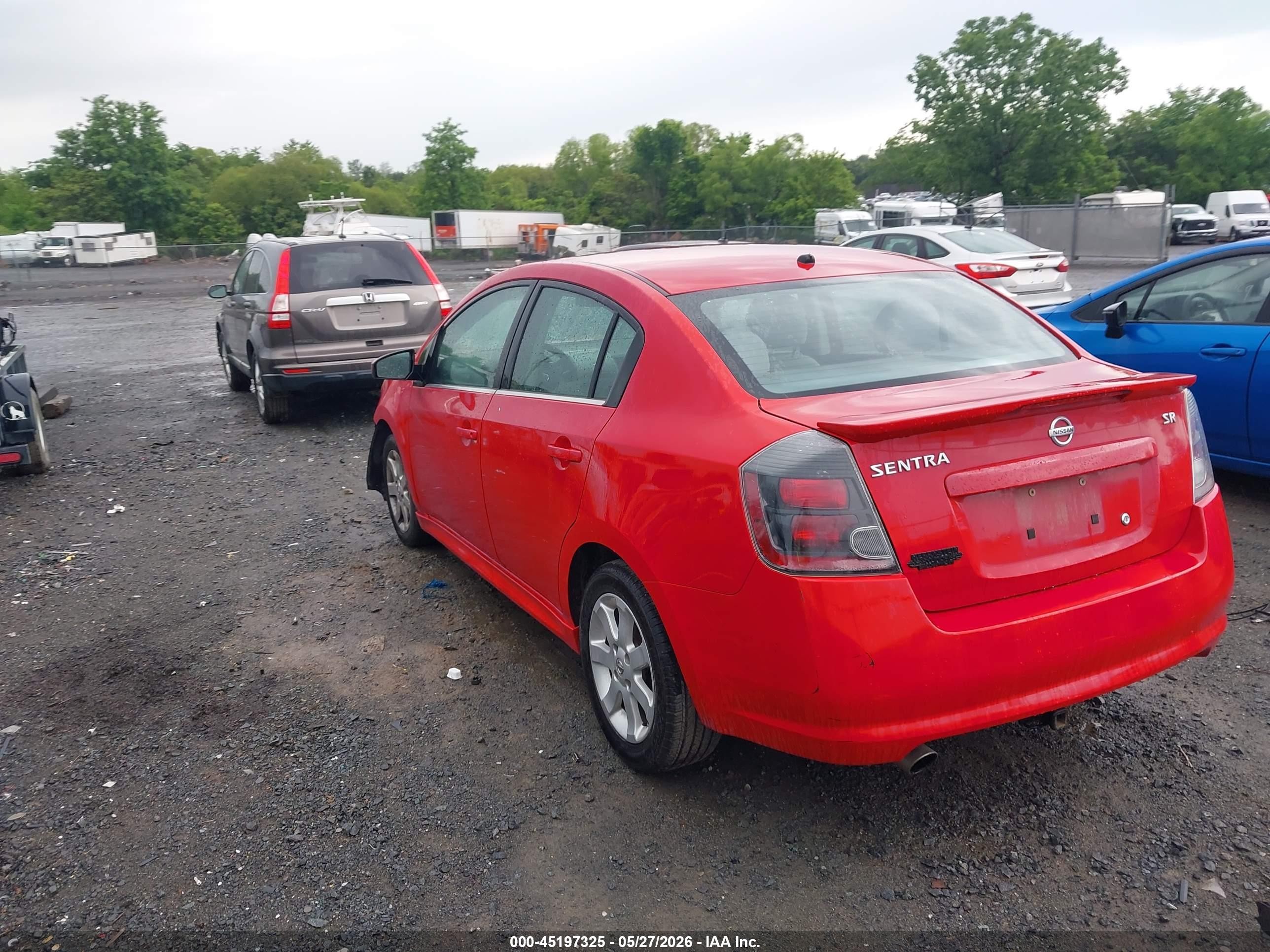 2012 Nissan Sentra 2.0 Sr Red vin: 3N1AB6AP5CL730185