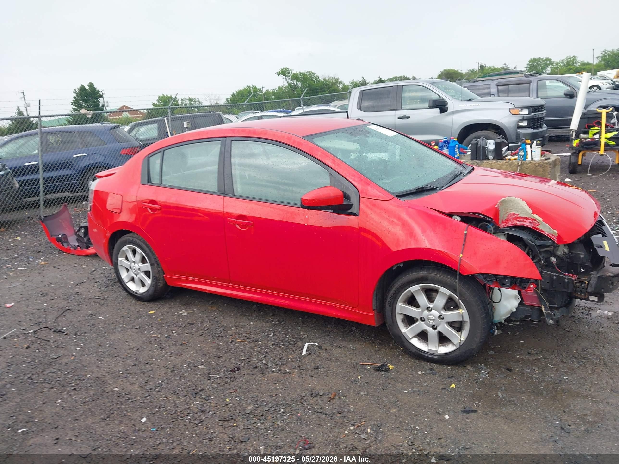 2012 Nissan Sentra 2.0 Sr Red vin: 3N1AB6AP5CL730185