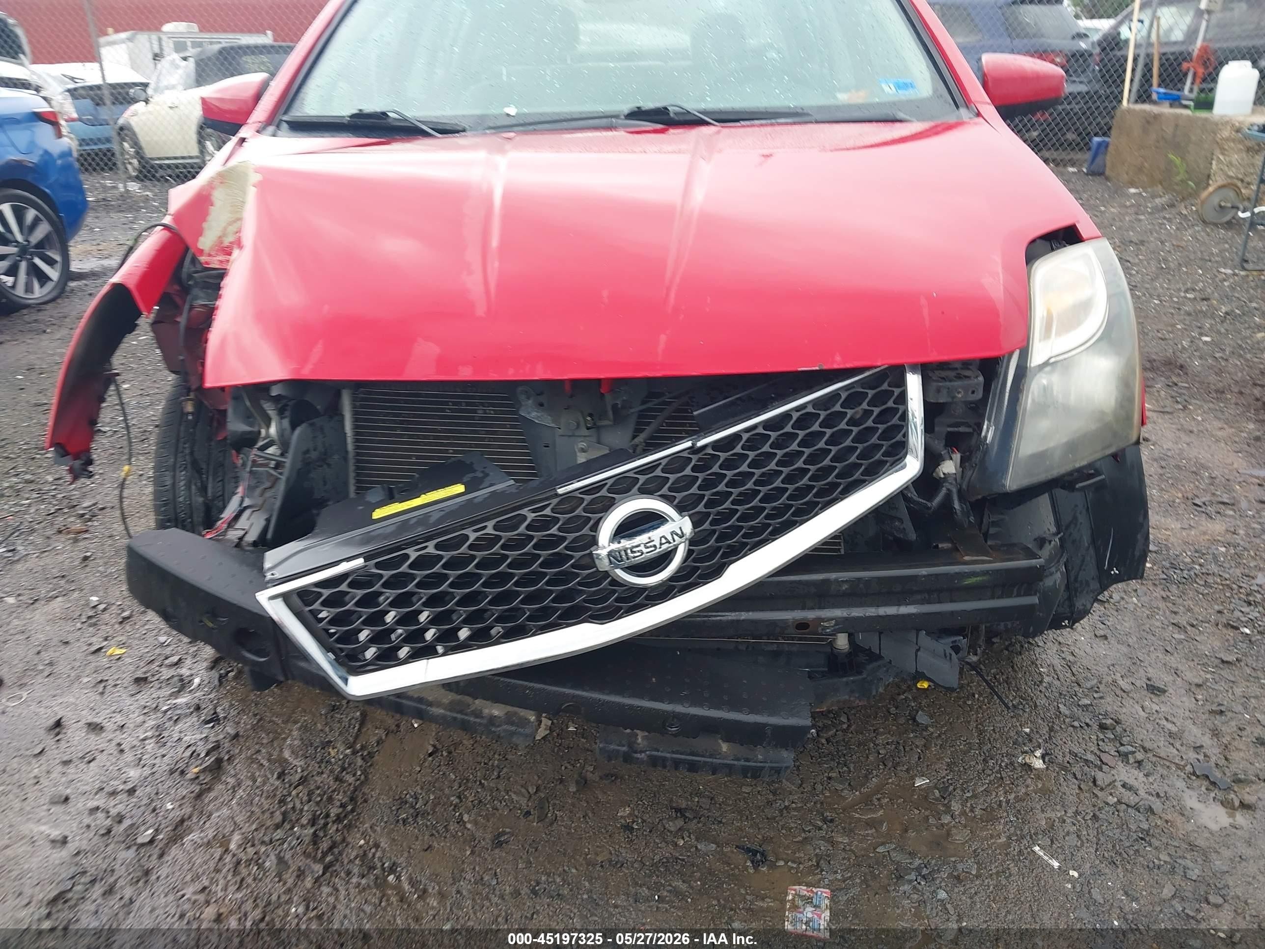 2012 Nissan Sentra 2.0 Sr Red vin: 3N1AB6AP5CL730185