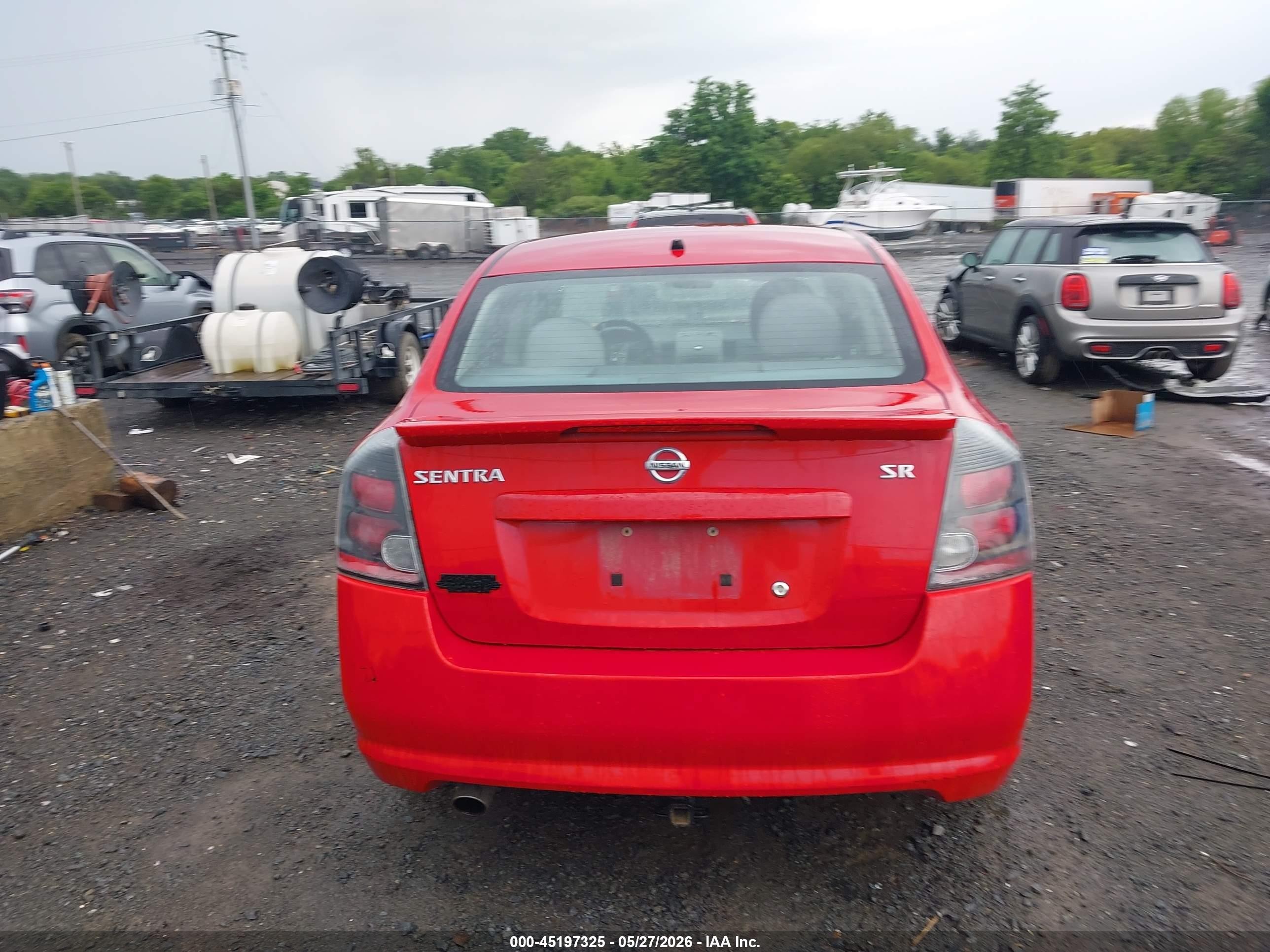 2012 Nissan Sentra 2.0 Sr Red vin: 3N1AB6AP5CL730185