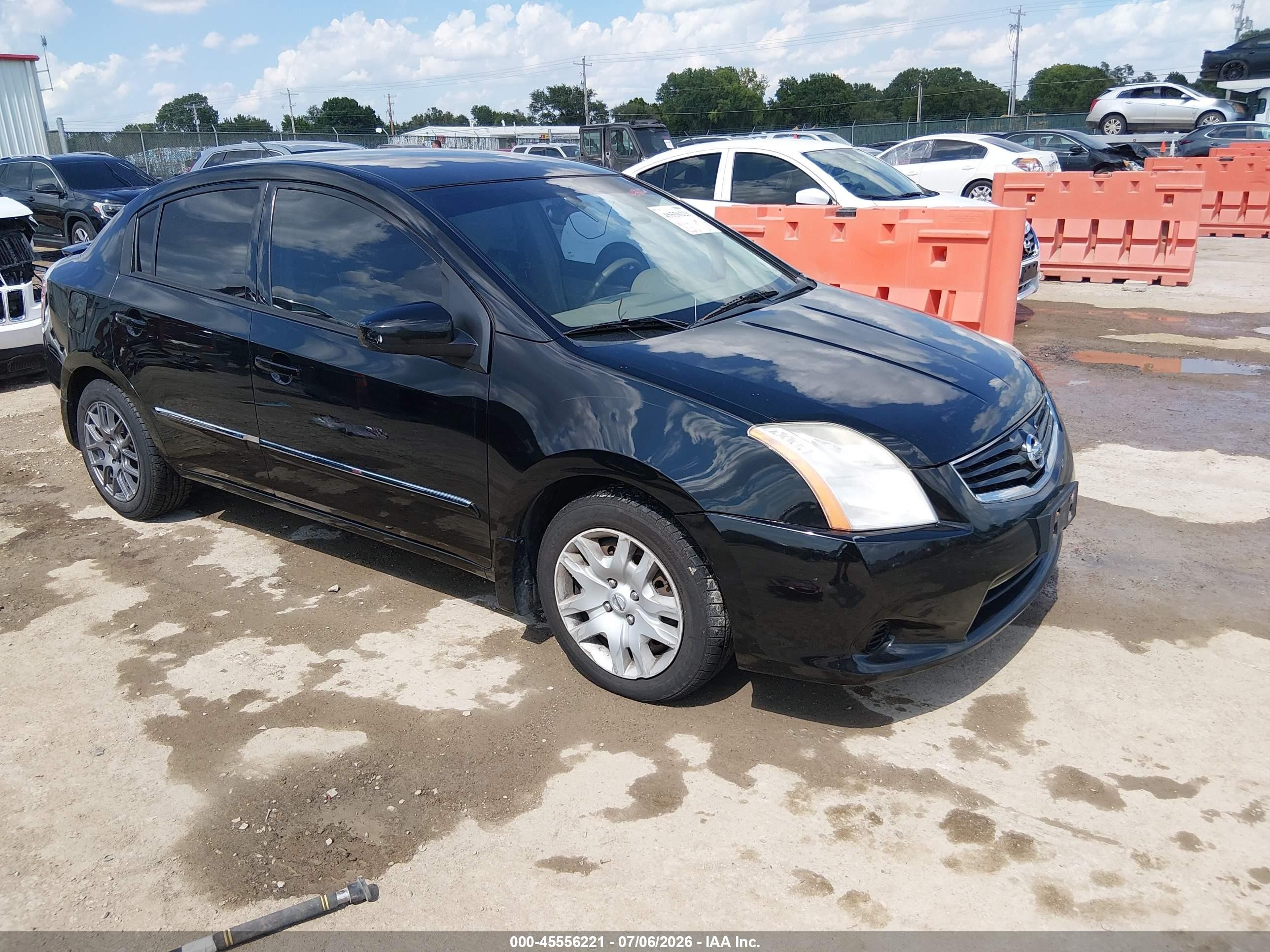 2012 Nissan Sentra 2.0 S Черный vin: 3N1AB6AP5CL737136