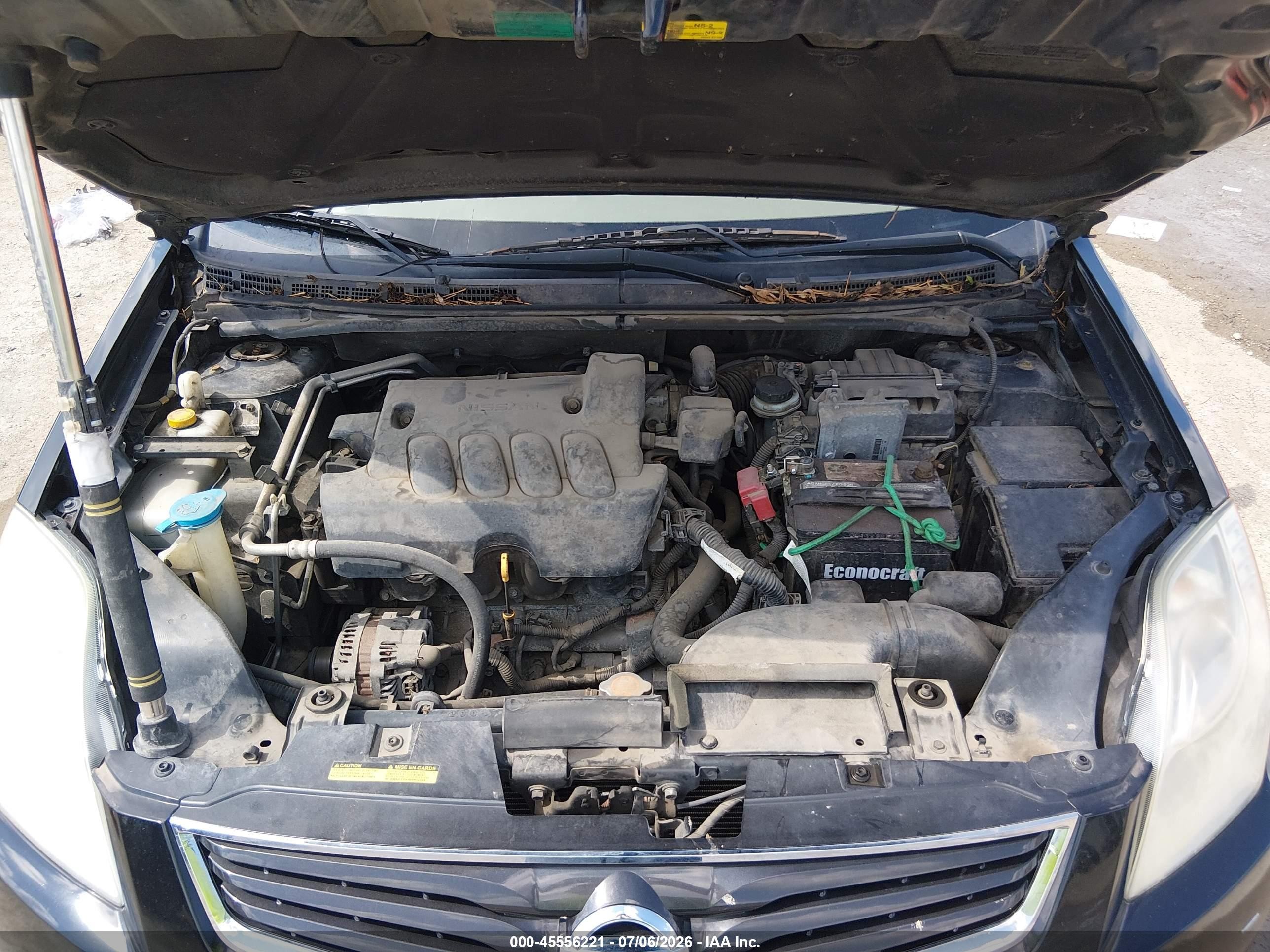 2012 Nissan Sentra 2.0 S Черный vin: 3N1AB6AP5CL737136