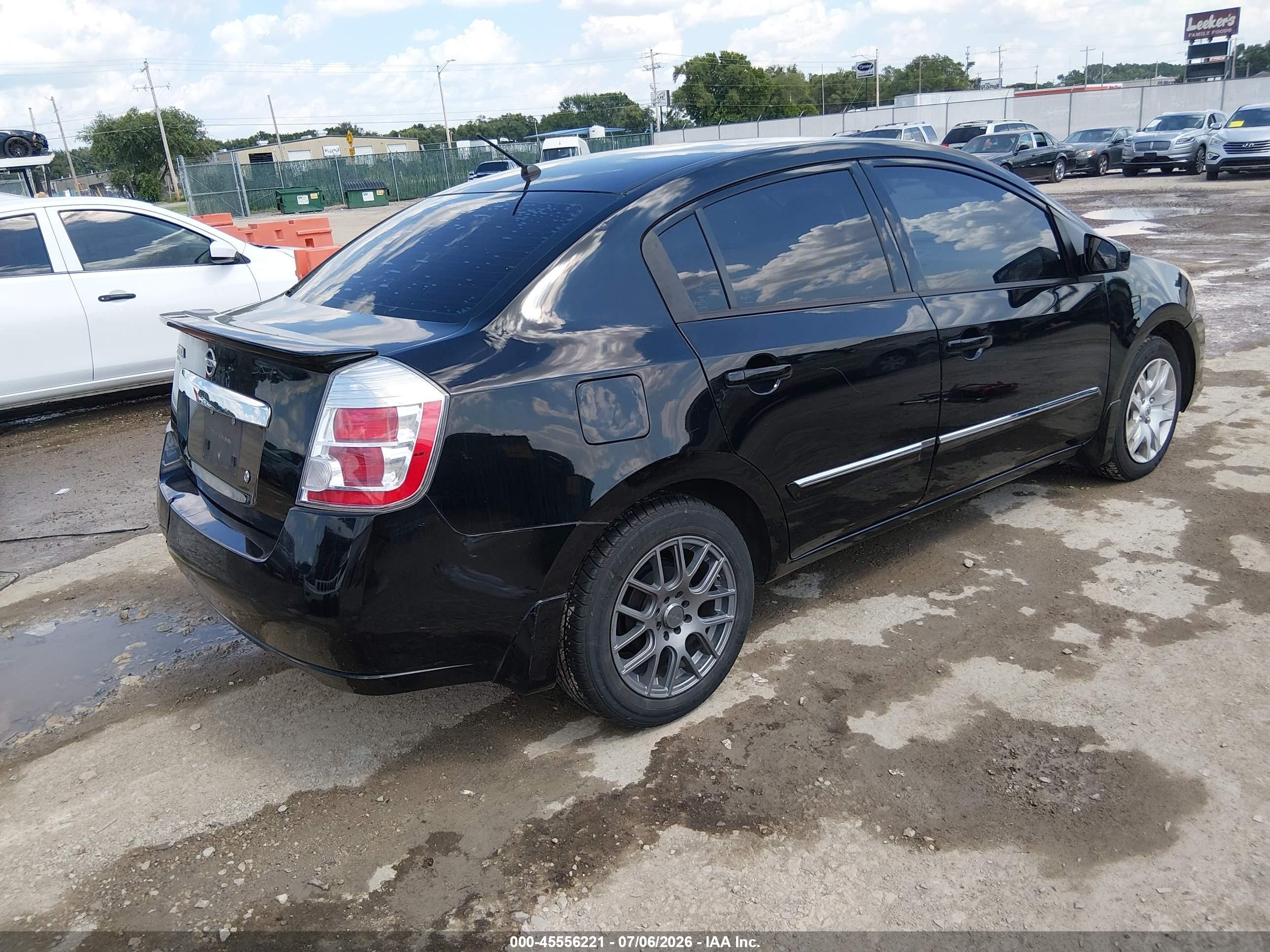2012 Nissan Sentra 2.0 S Черный vin: 3N1AB6AP5CL737136