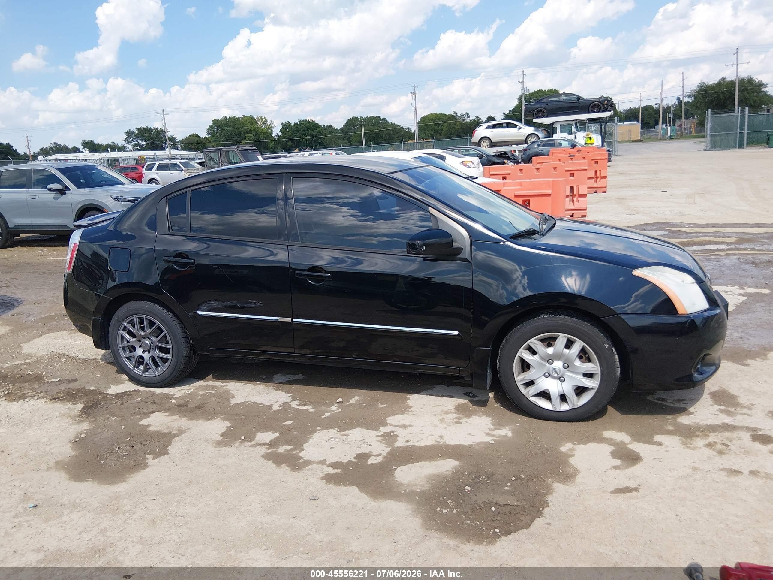 2012 Nissan Sentra 2.0 S Черный vin: 3N1AB6AP5CL737136