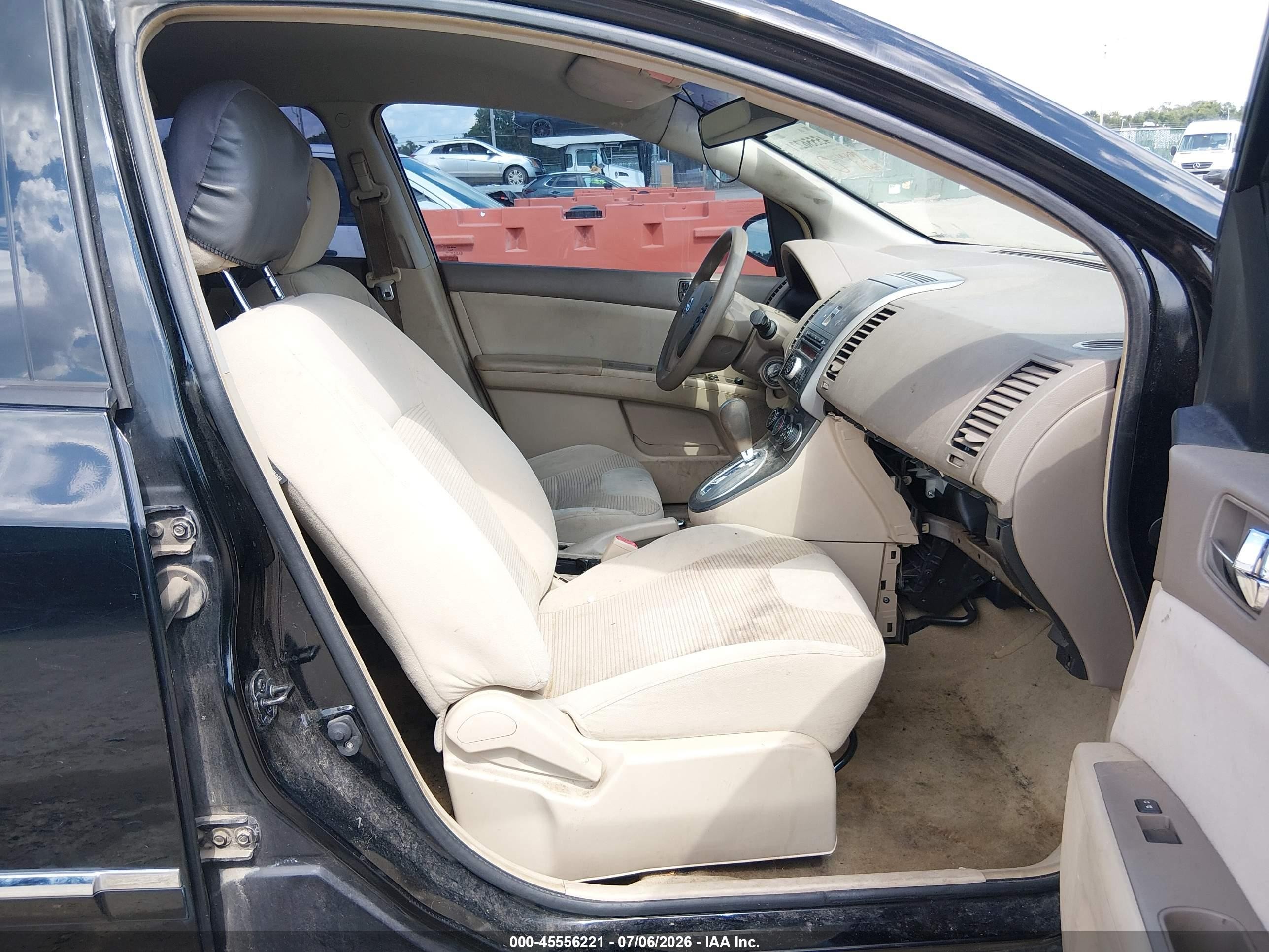 2012 Nissan Sentra 2.0 S Черный vin: 3N1AB6AP5CL737136
