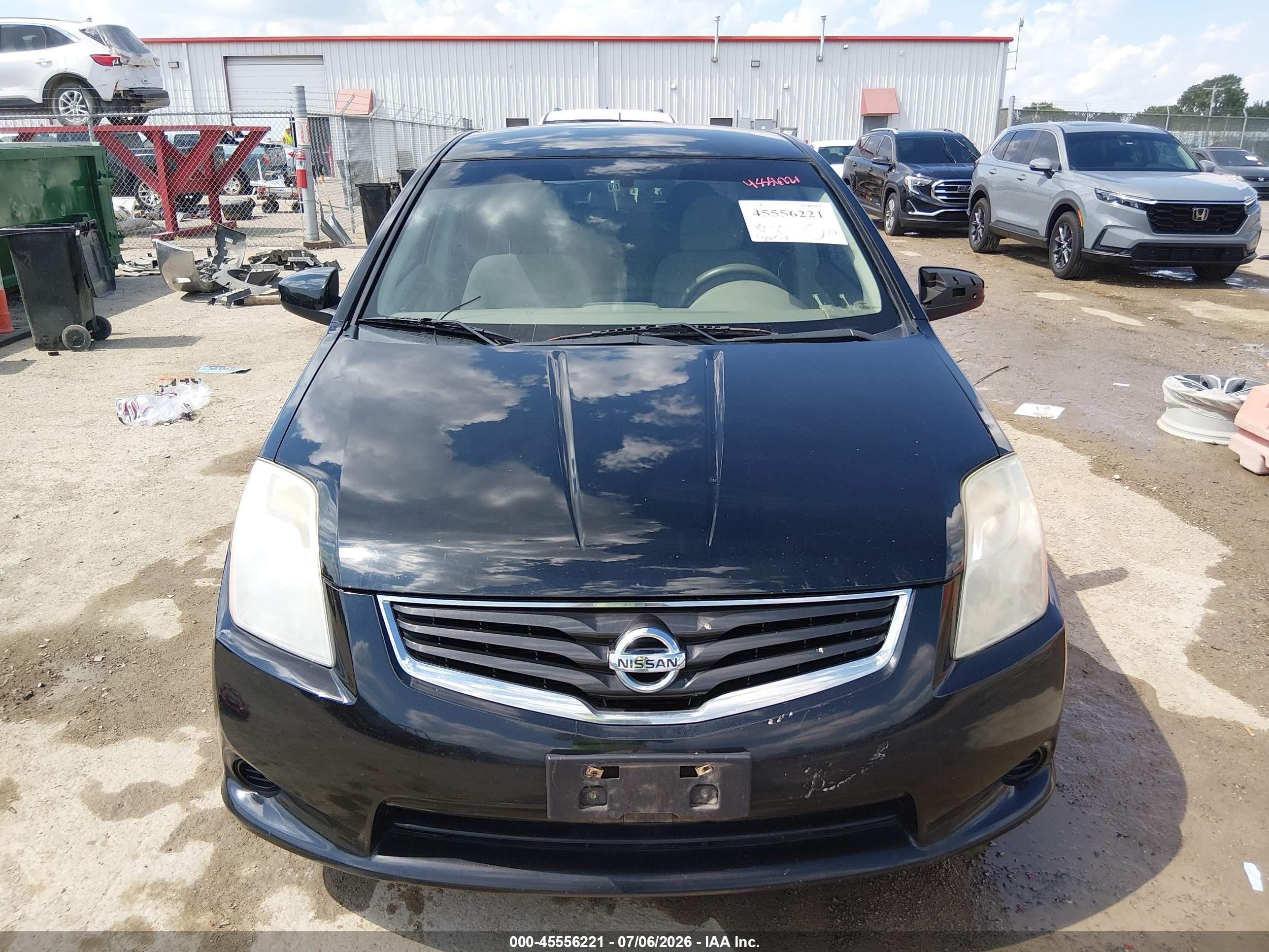 2012 Nissan Sentra 2.0 S Черный vin: 3N1AB6AP5CL737136