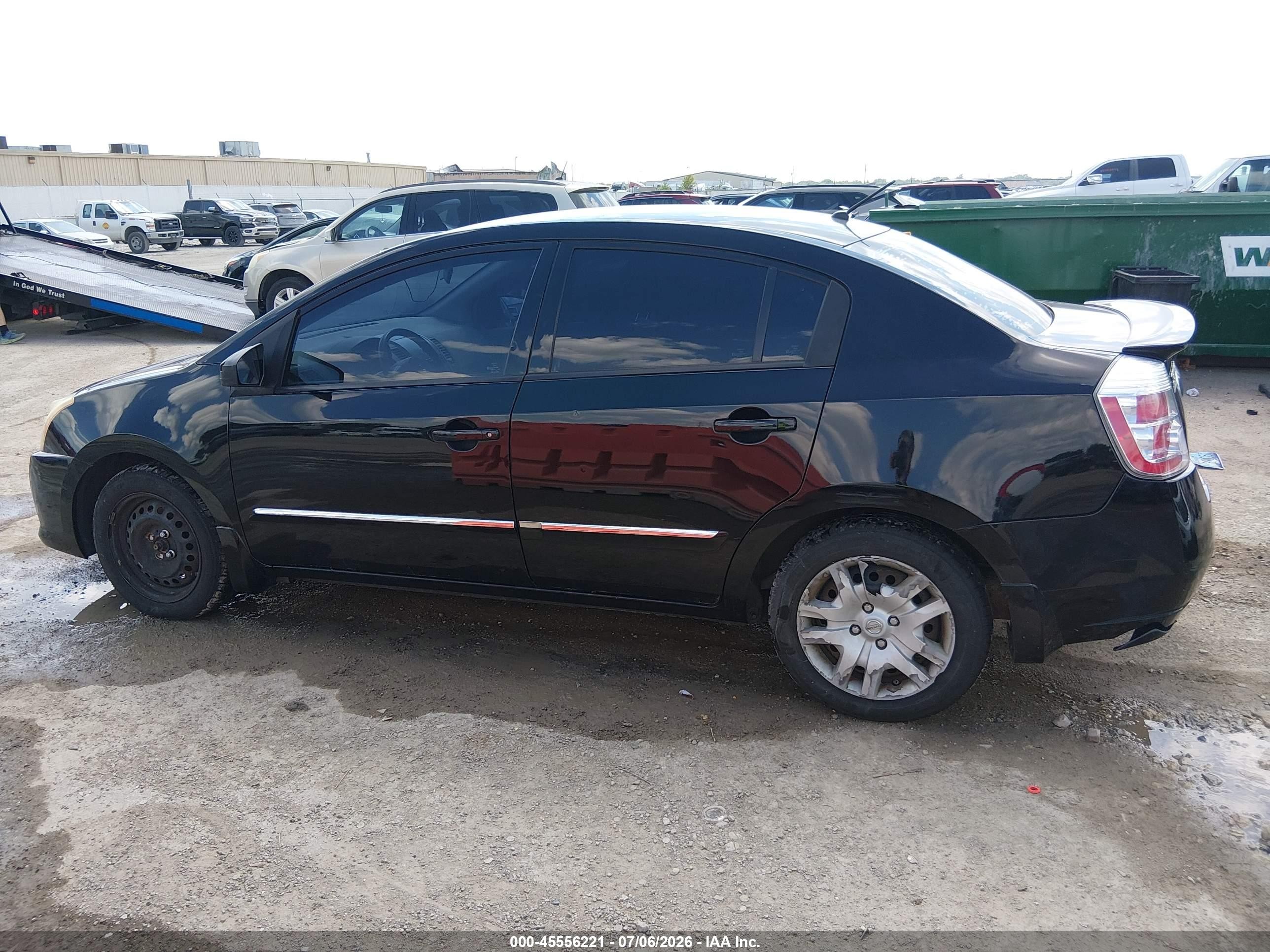 2012 Nissan Sentra 2.0 S Черный vin: 3N1AB6AP5CL737136