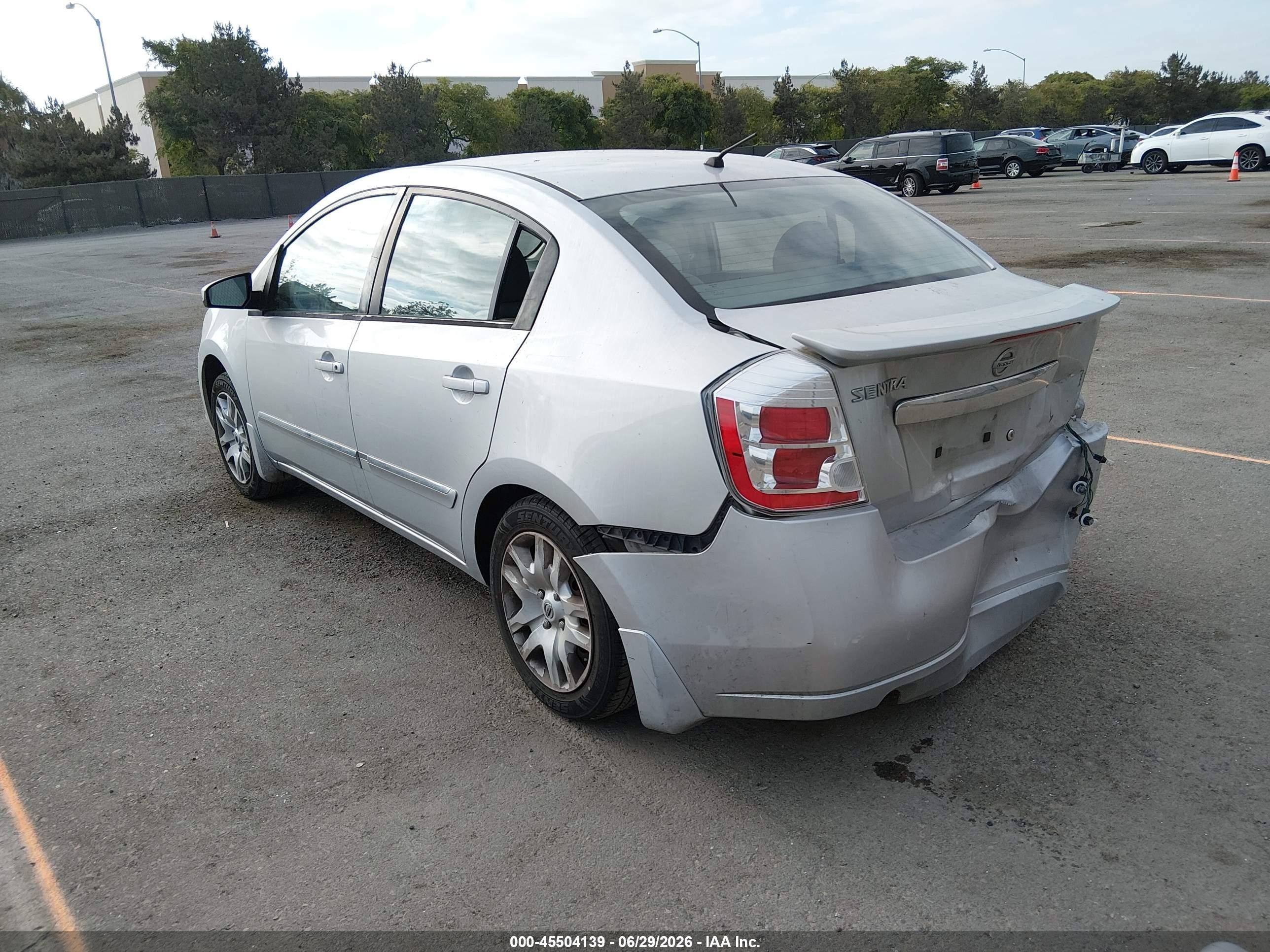 2012 Nissan Sentra 2.0 S Gray vin: 3N1AB6AP5CL749139