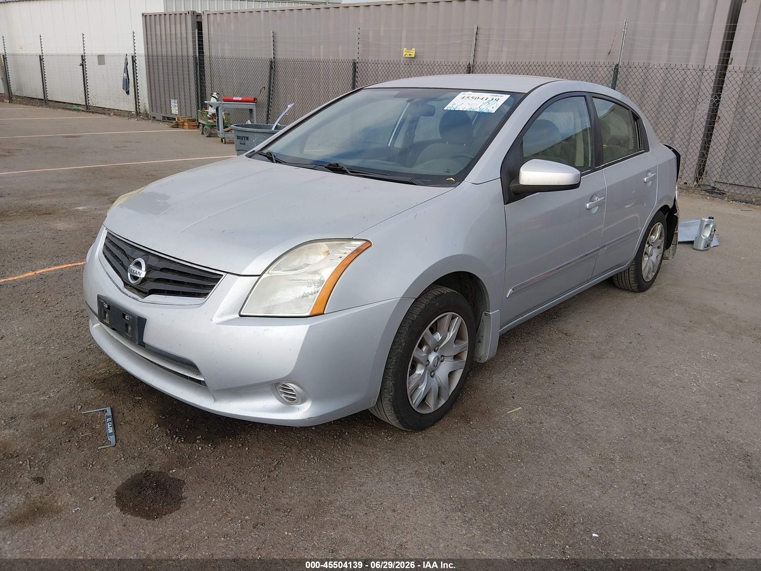 2012 Nissan Sentra 2.0 S Gray vin: 3N1AB6AP5CL749139