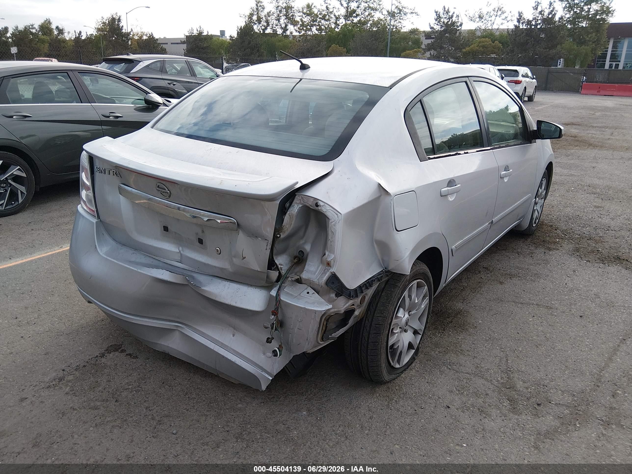 2012 Nissan Sentra 2.0 S Gray vin: 3N1AB6AP5CL749139