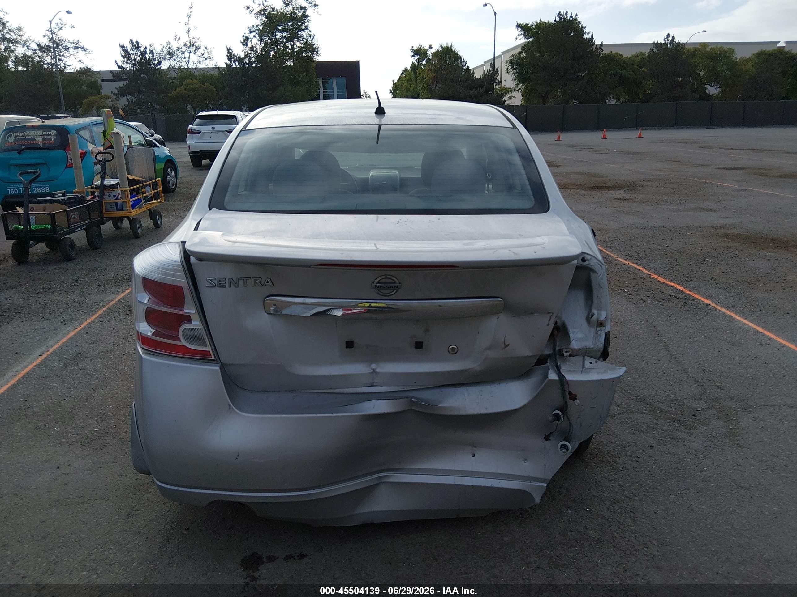 2012 Nissan Sentra 2.0 S Gray vin: 3N1AB6AP5CL749139