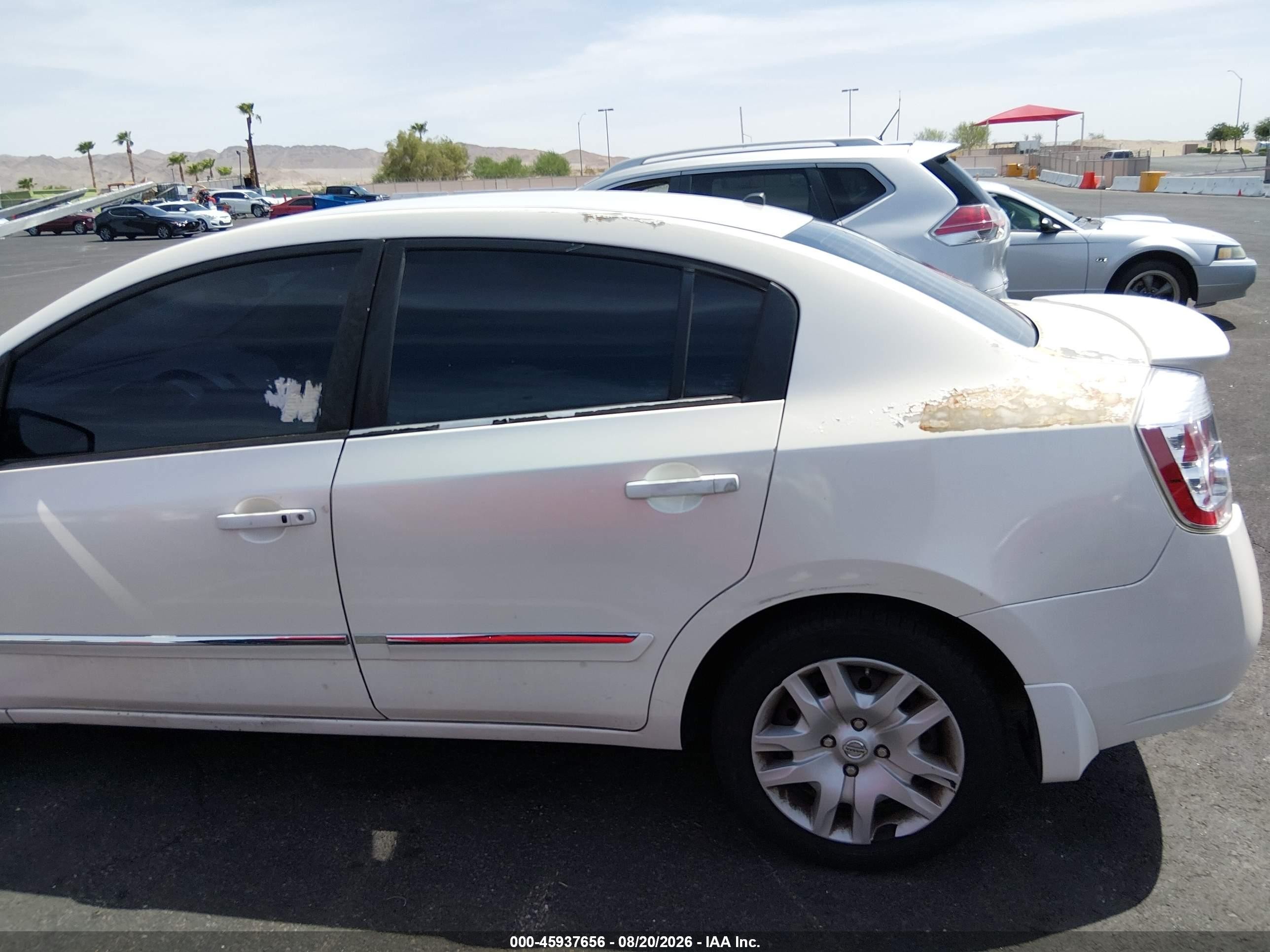 2012 Nissan Sentra 2.0 S White vin: 3N1AB6AP5CL751781