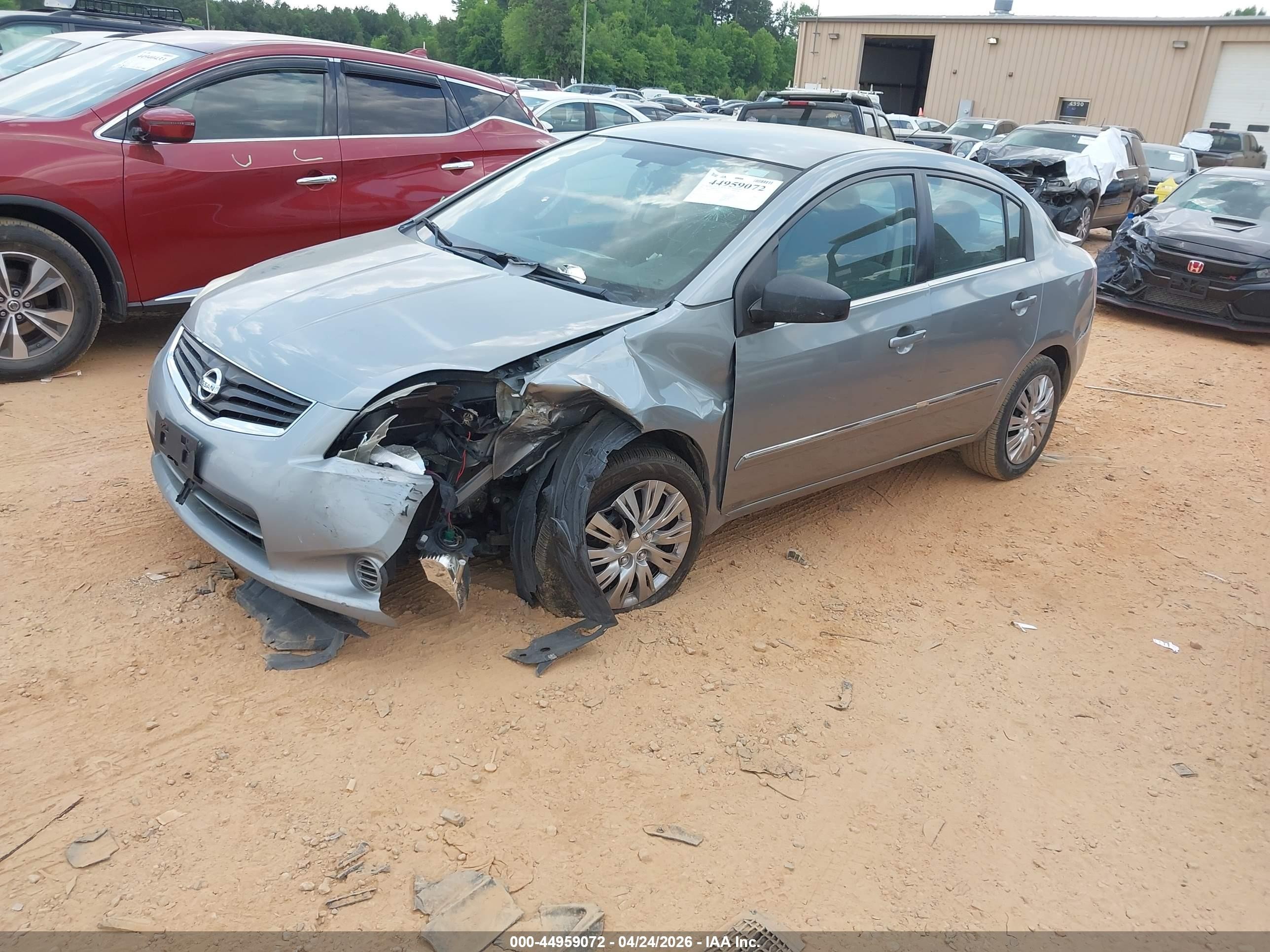2012 Nissan Sentra 2.0 S Серый vin: 3N1AB6AP5CL757080