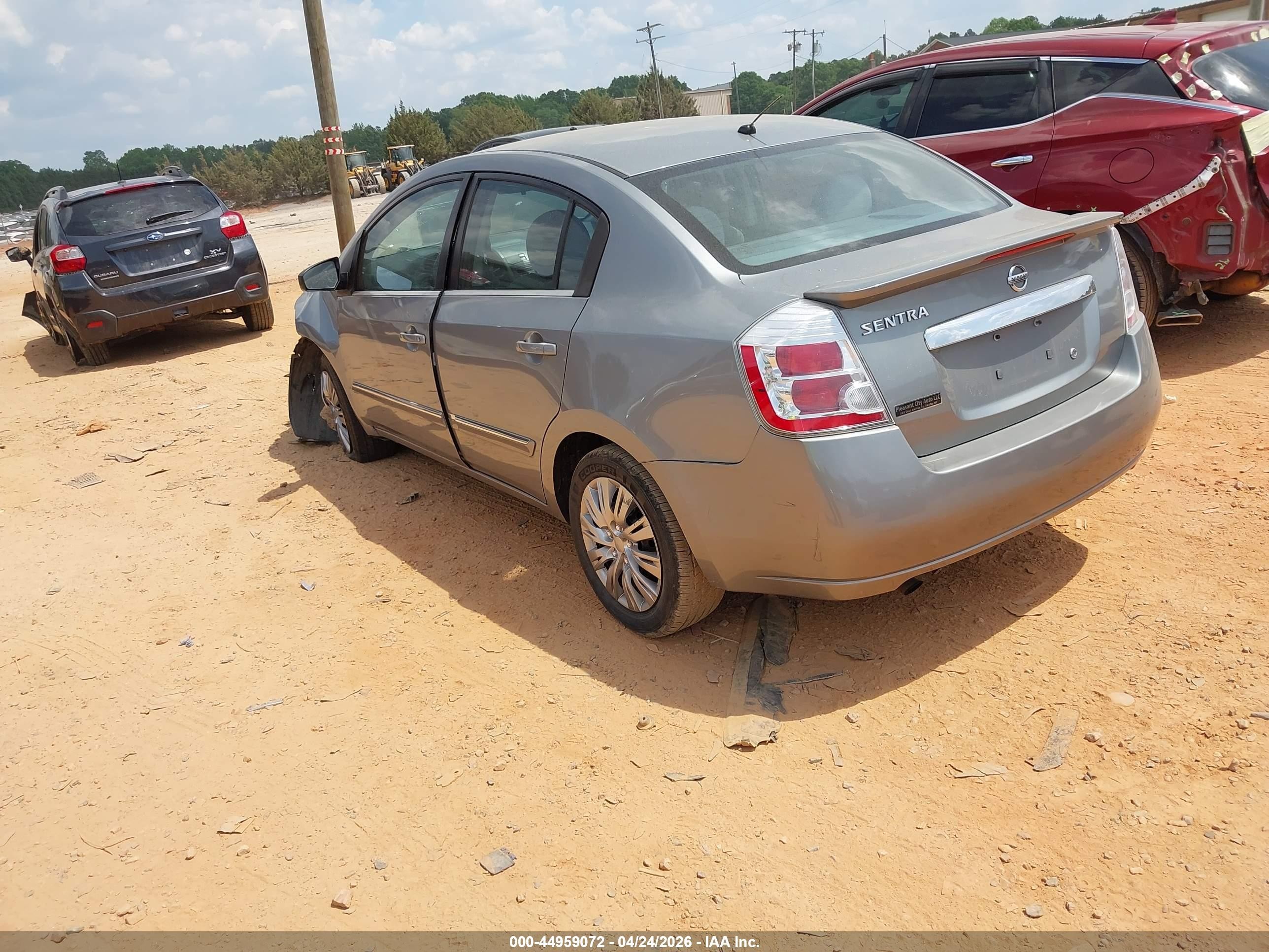 2012 Nissan Sentra 2.0 S Серый vin: 3N1AB6AP5CL757080