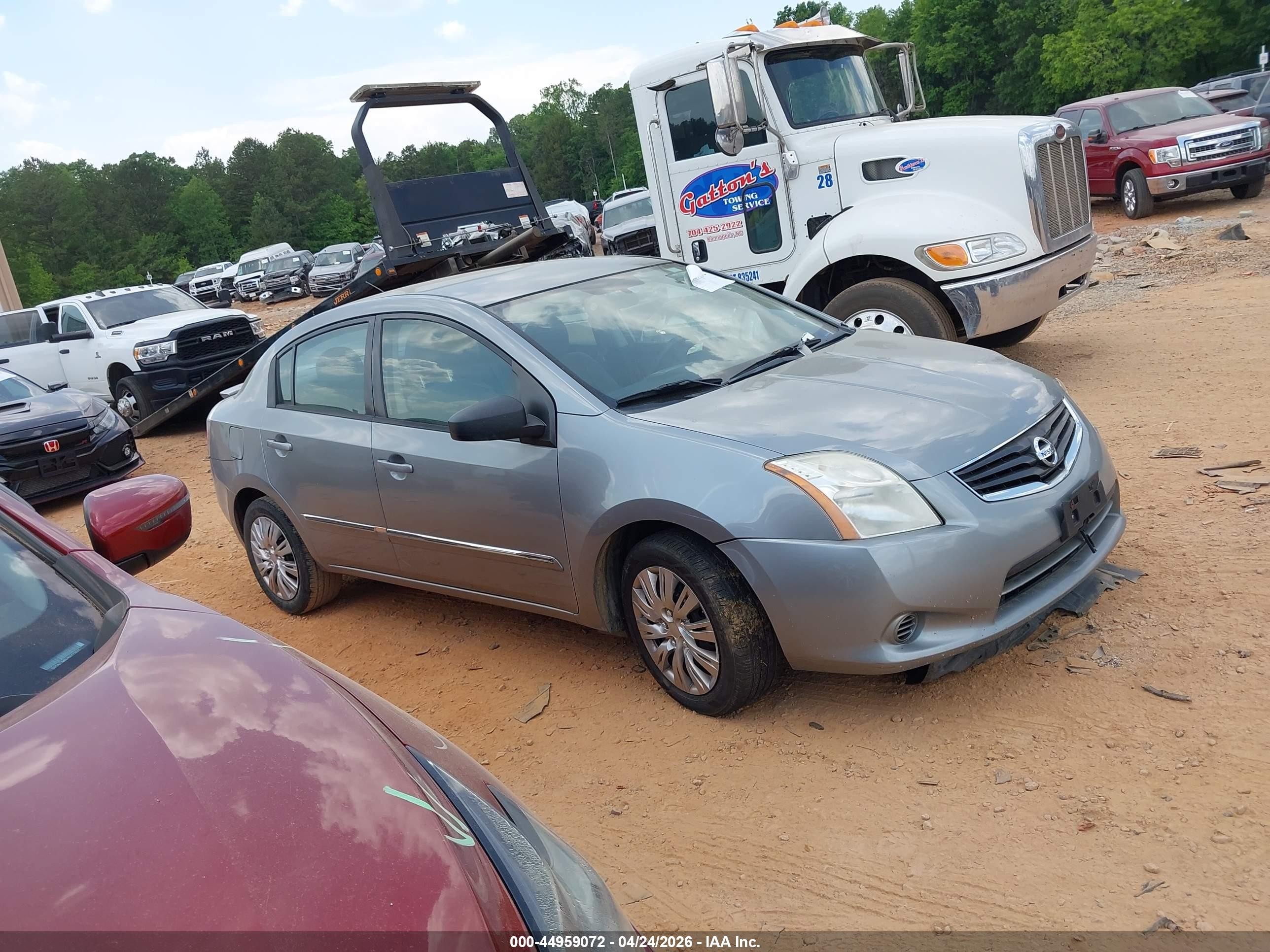 2012 Nissan Sentra 2.0 S Серый vin: 3N1AB6AP5CL757080