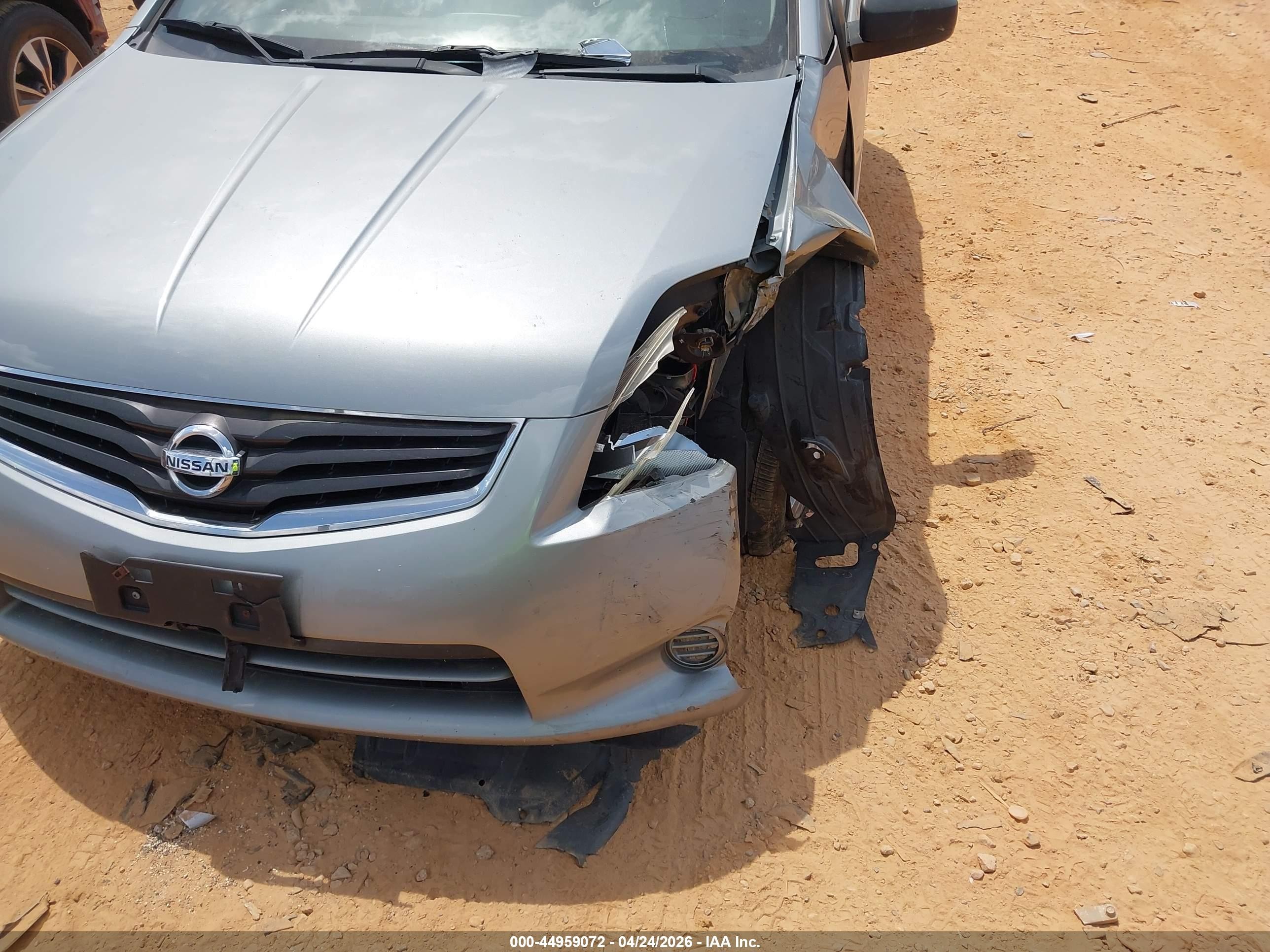 2012 Nissan Sentra 2.0 S Серый vin: 3N1AB6AP5CL757080