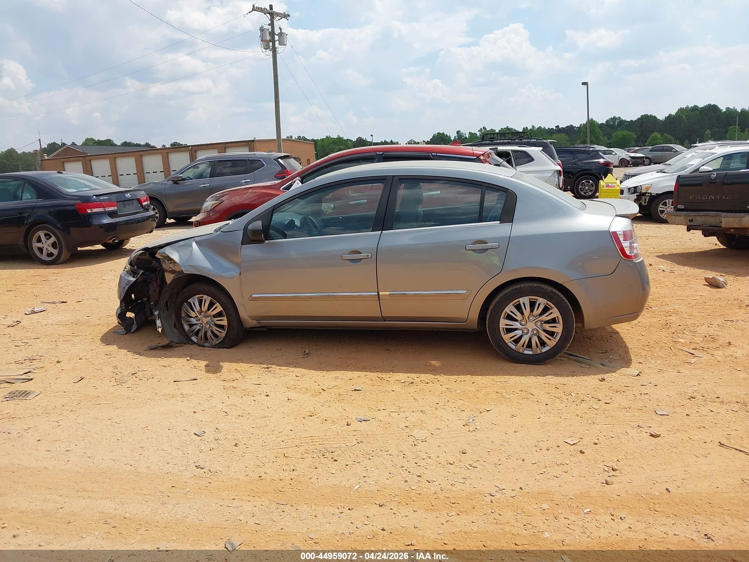 2012 Nissan Sentra 2.0 S Серый vin: 3N1AB6AP5CL757080