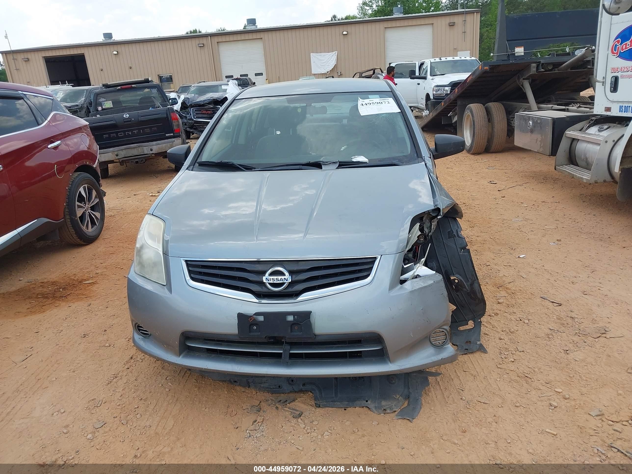 2012 Nissan Sentra 2.0 S Серый vin: 3N1AB6AP5CL757080