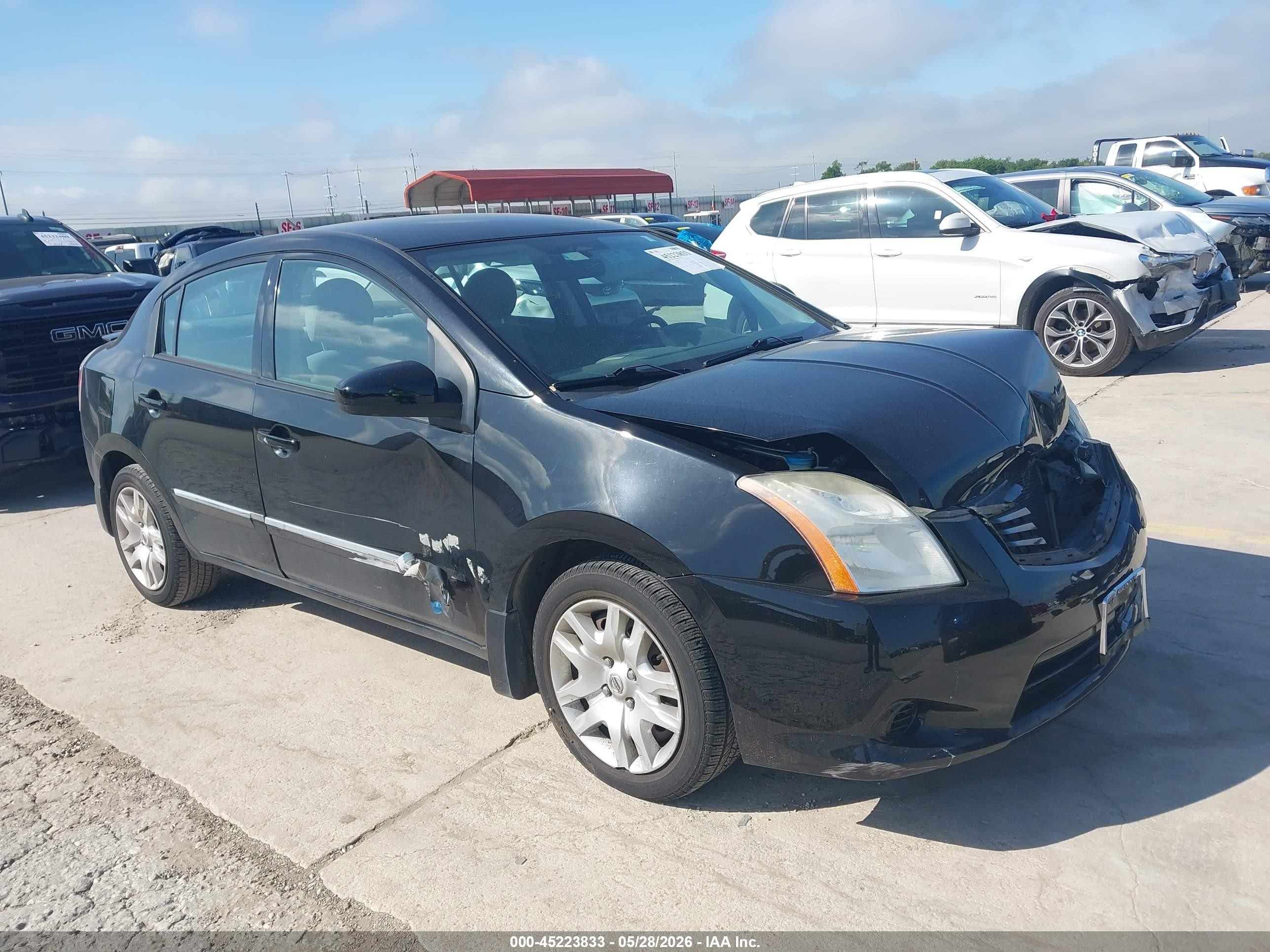 2012 Nissan Sentra 2.0 S Black vin: 3N1AB6AP5CL763090