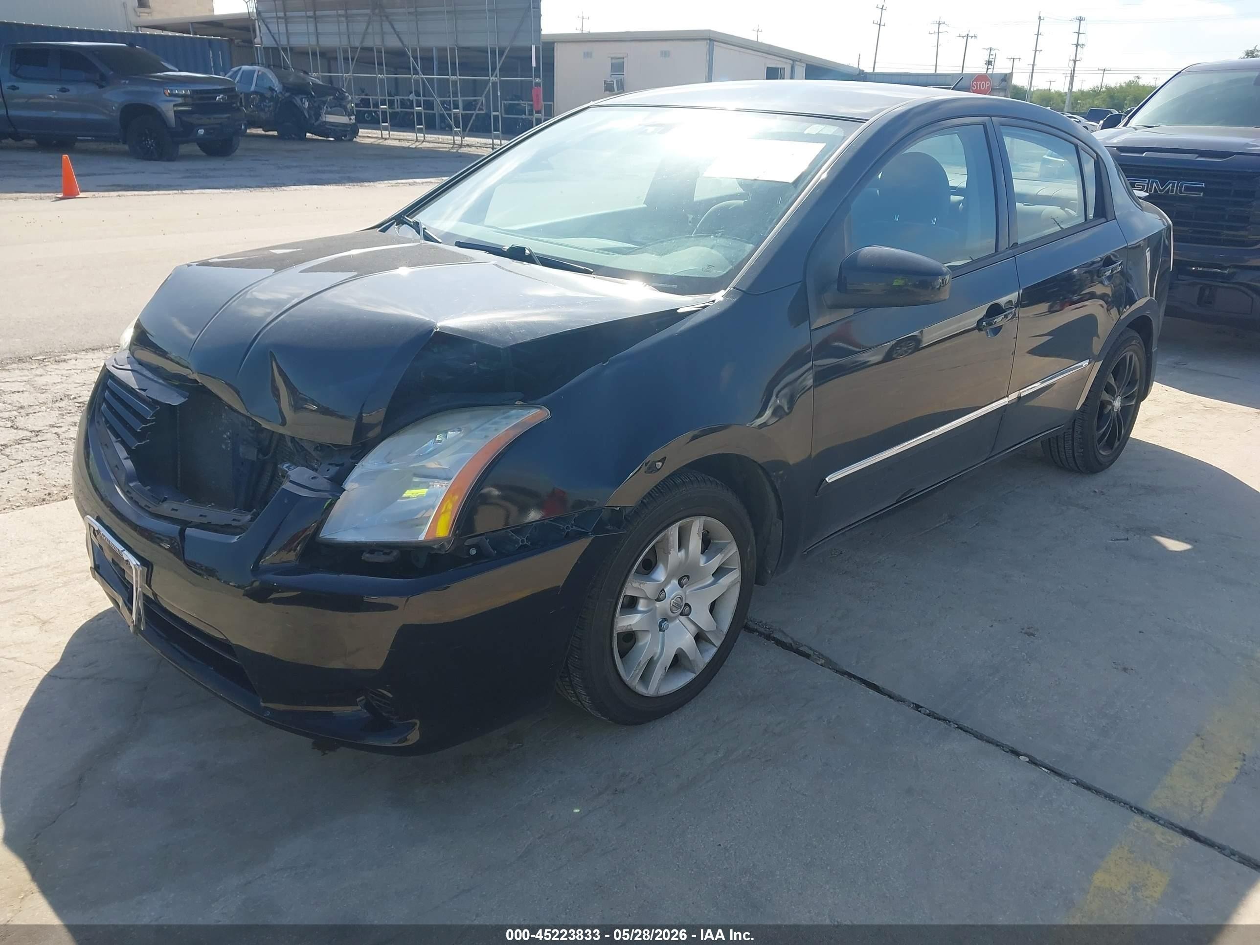 2012 Nissan Sentra 2.0 S Black vin: 3N1AB6AP5CL763090