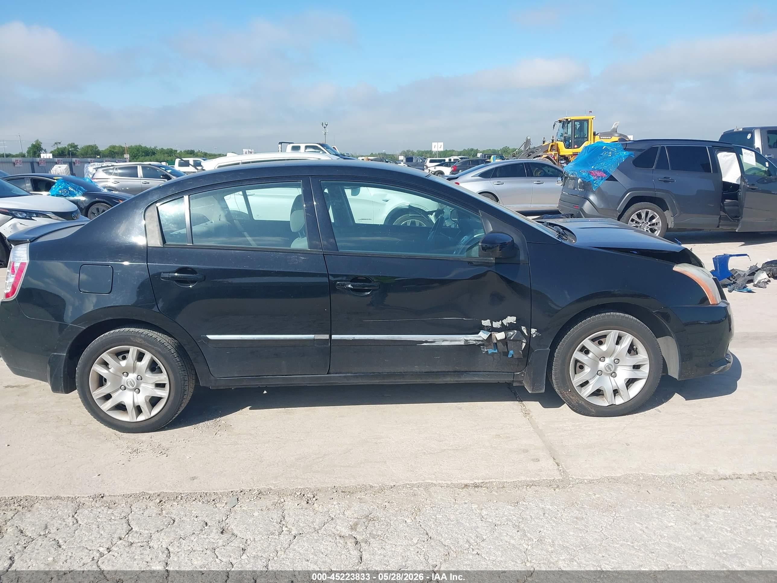 2012 Nissan Sentra 2.0 S Black vin: 3N1AB6AP5CL763090