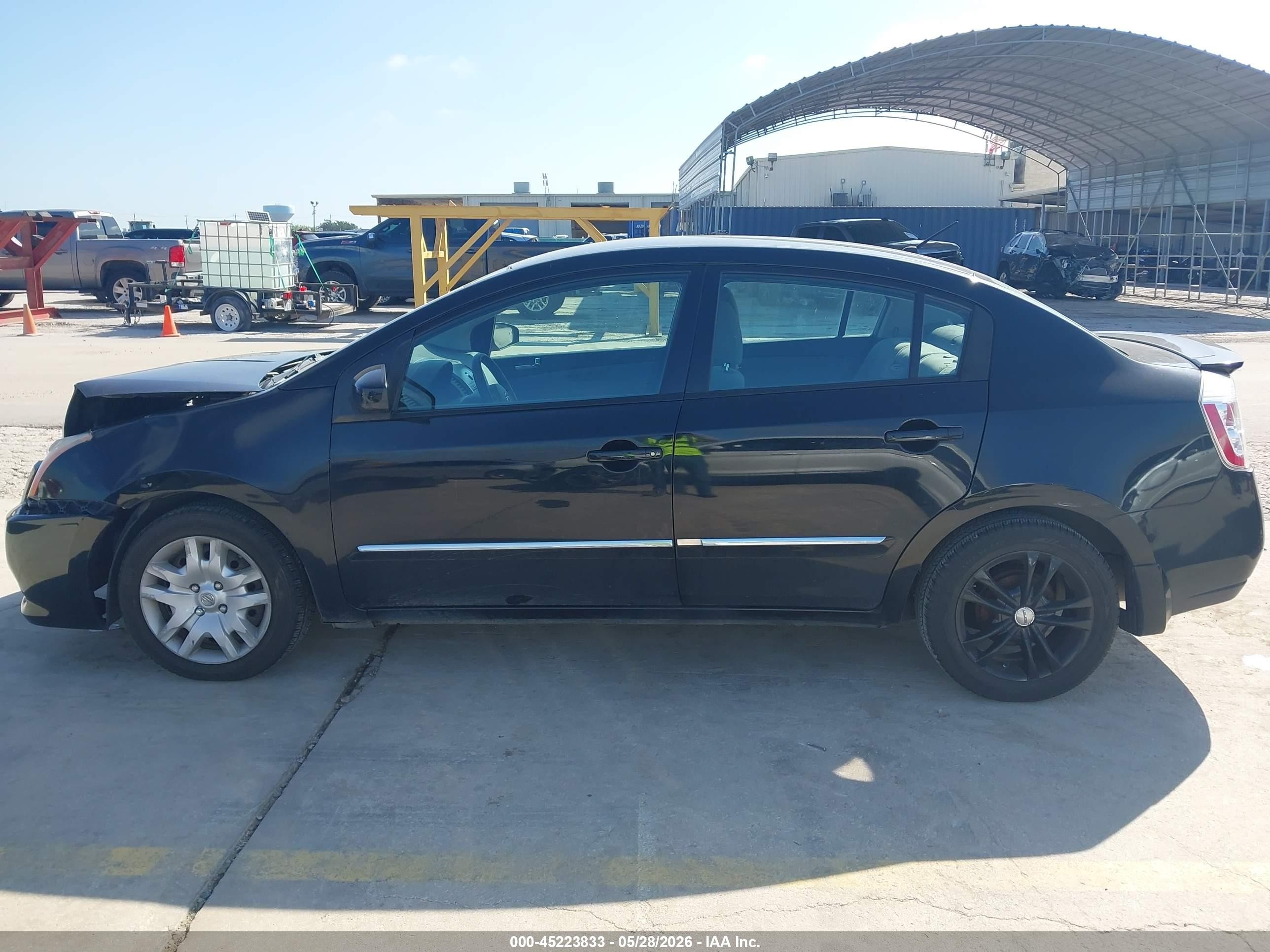 2012 Nissan Sentra 2.0 S Black vin: 3N1AB6AP5CL763090