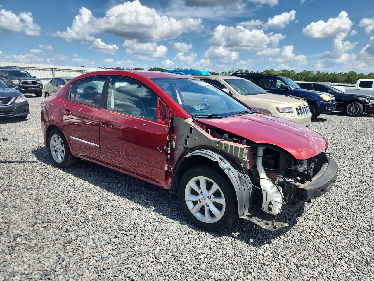 2012 Nissan Sentra 2.0 Red vin: 3N1AB6AP5CL782934