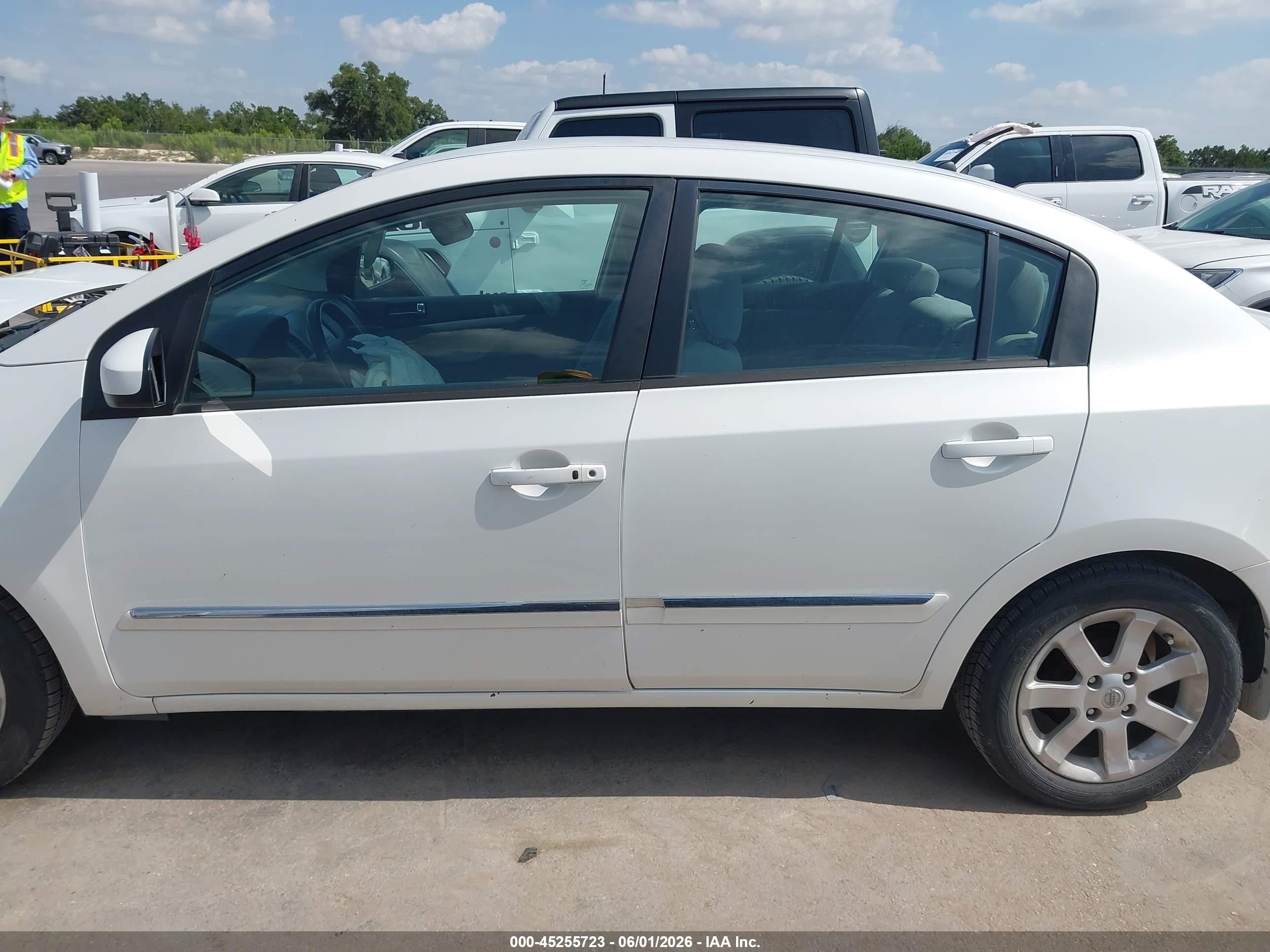 2010 Nissan Sentra 2.0s White vin: 3N1AB6AP6AL630335