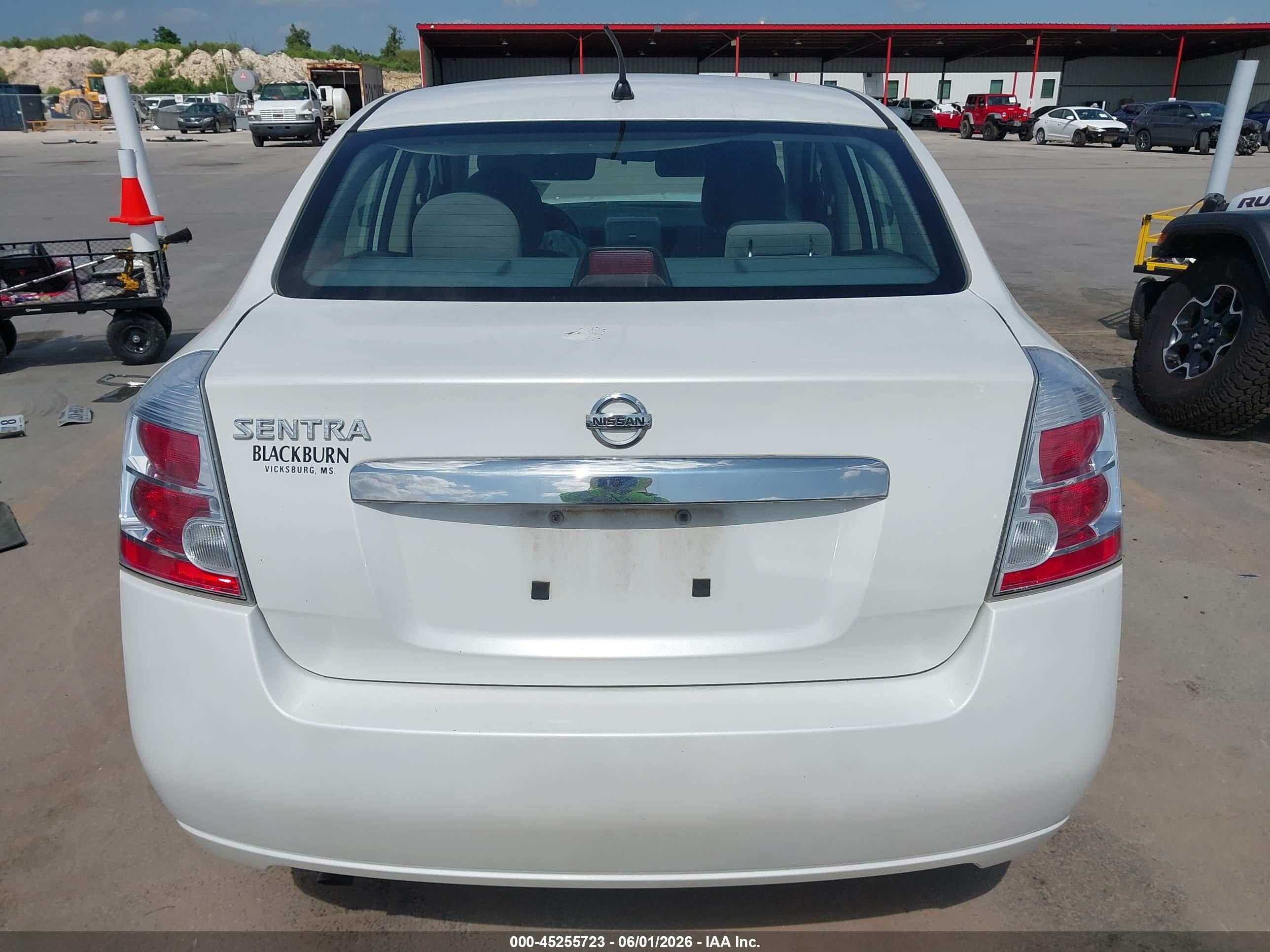 2010 Nissan Sentra 2.0s White vin: 3N1AB6AP6AL630335