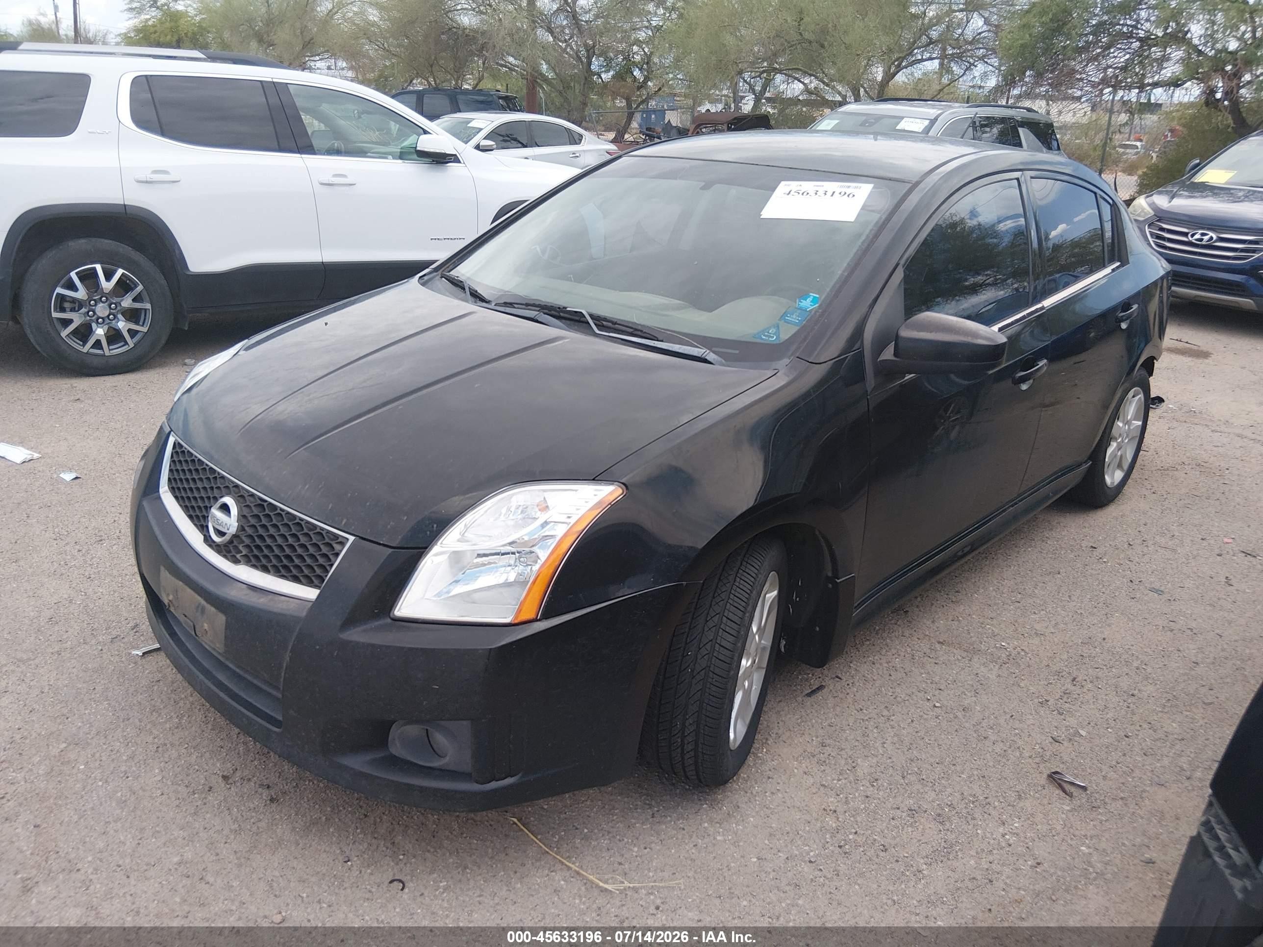 2010 Nissan Sentra 2.0sr Black vin: 3N1AB6AP6AL633140