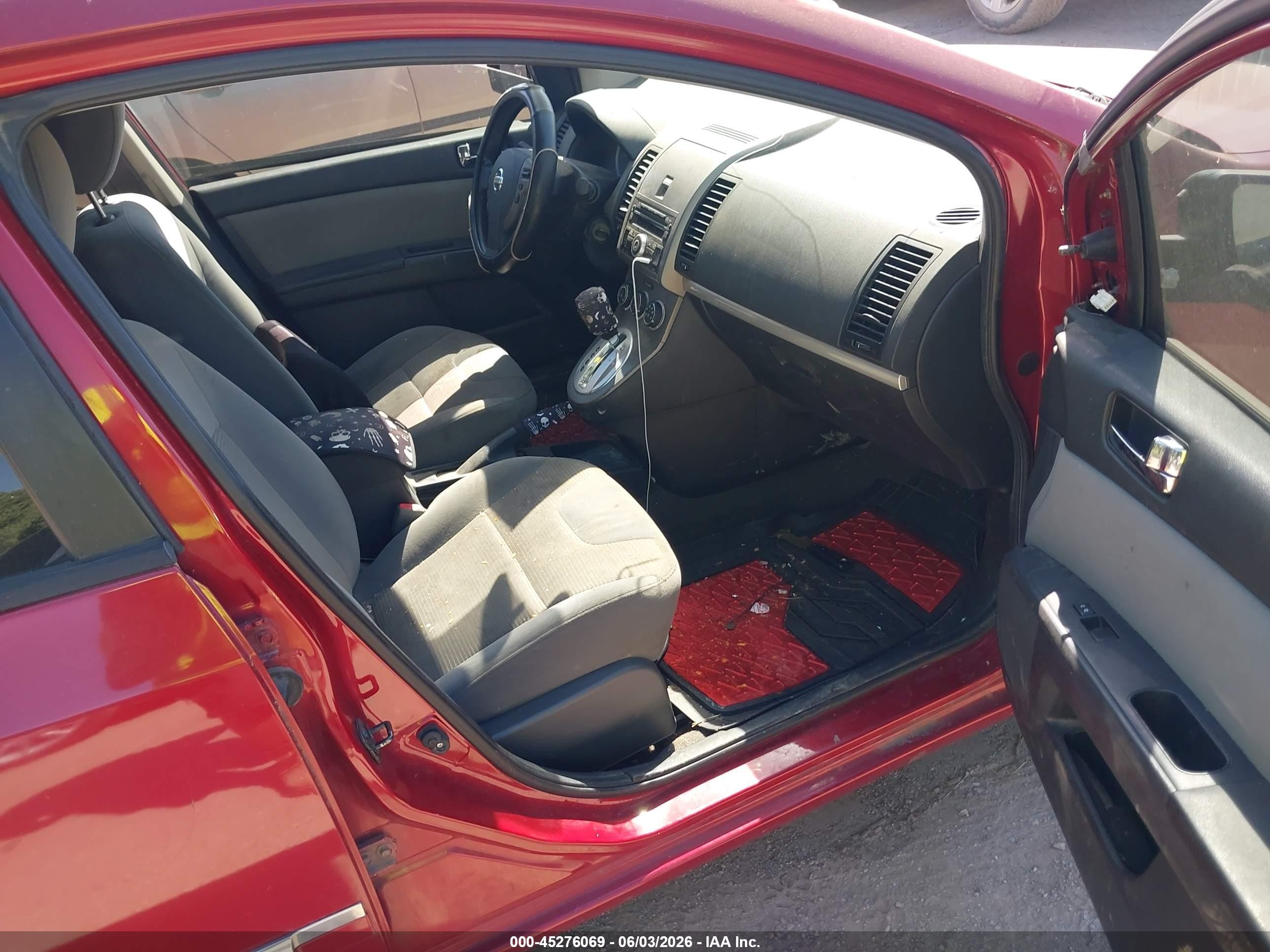 2010 Nissan Sentra 2.0s Red vin: 3N1AB6AP6AL671080