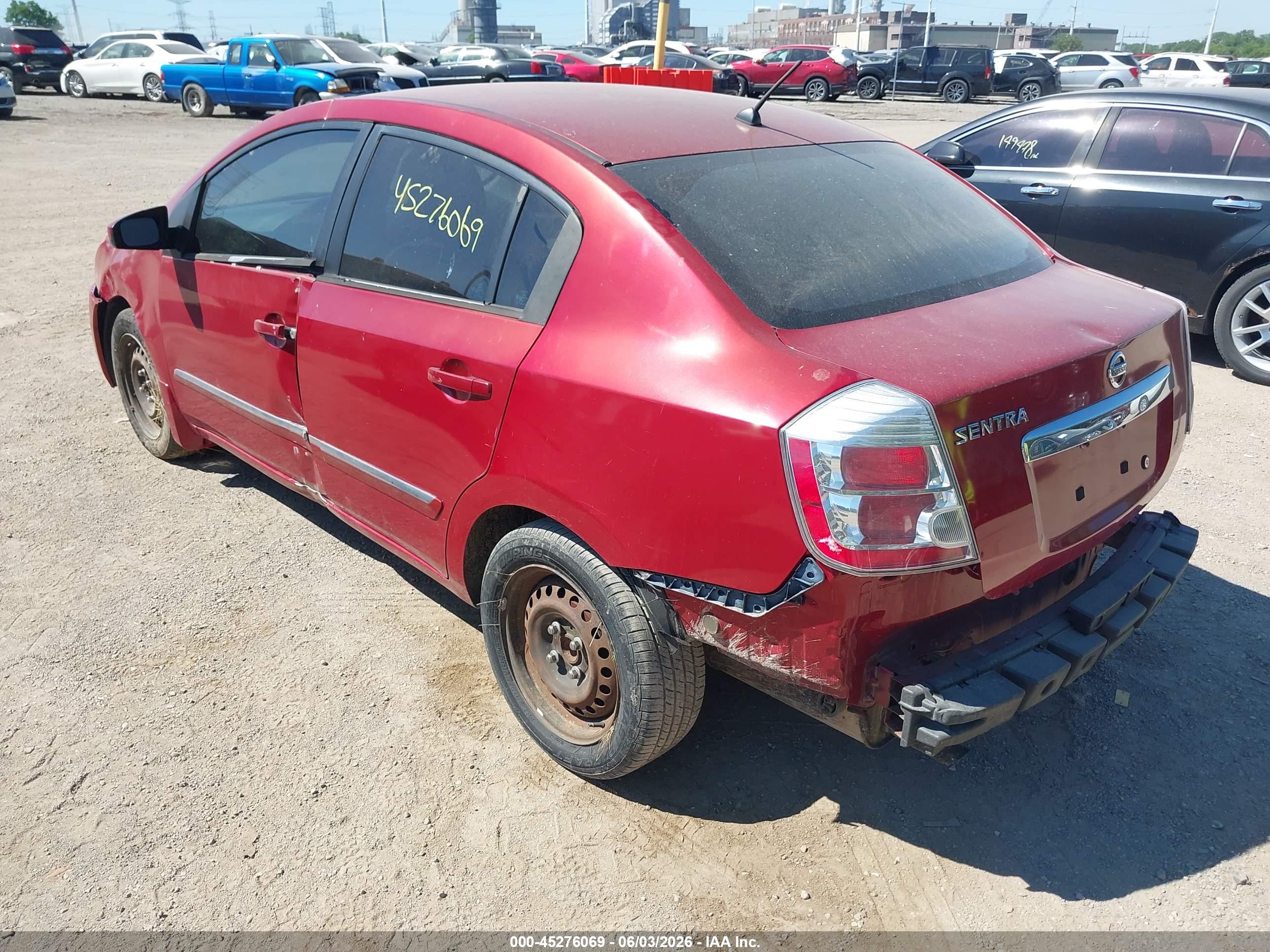 2010 Nissan Sentra 2.0s Red vin: 3N1AB6AP6AL671080