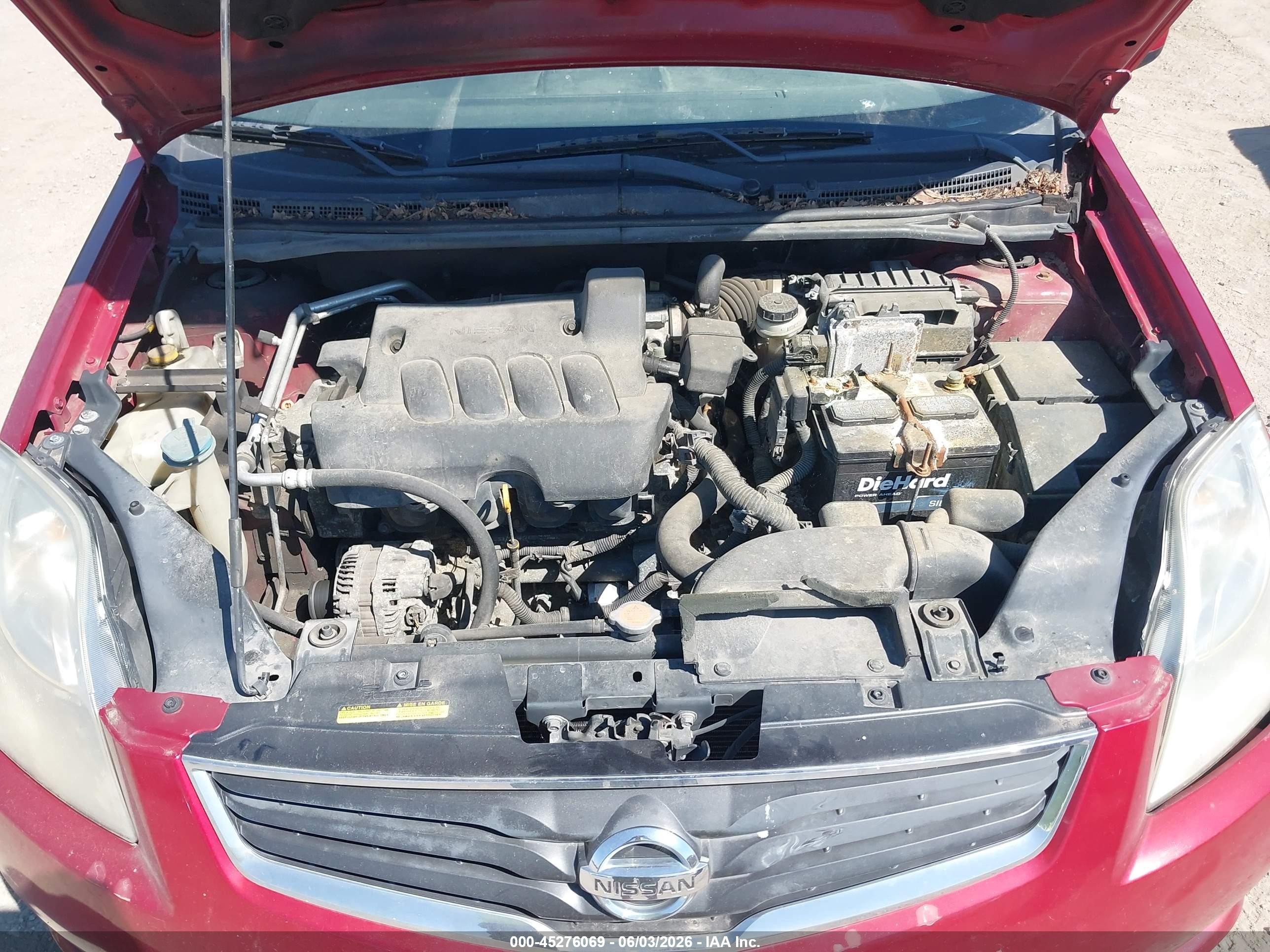 2010 Nissan Sentra 2.0s Red vin: 3N1AB6AP6AL671080