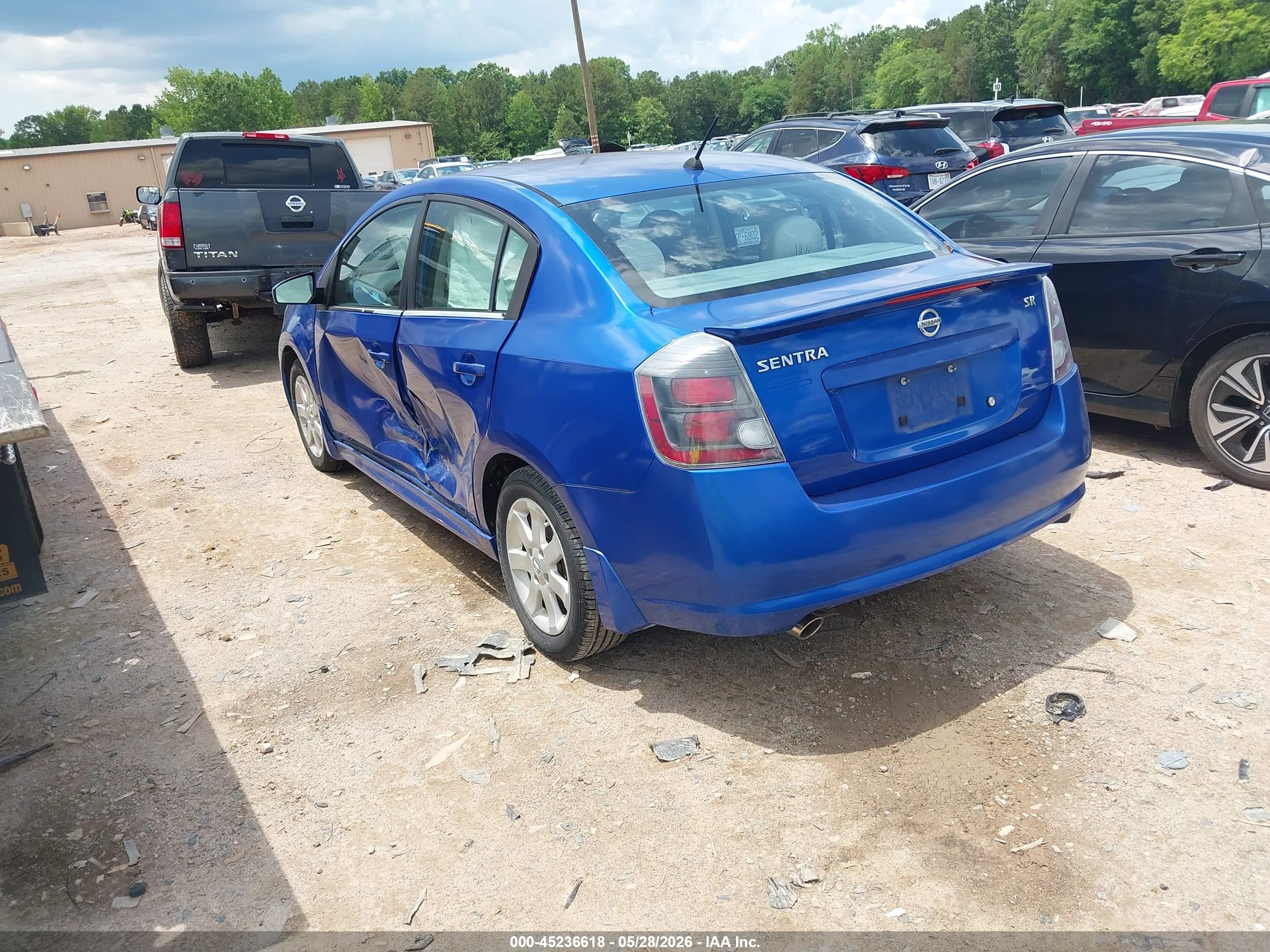2010 Nissan Sentra 2.0sr Blue vin: 3N1AB6AP6AL674951